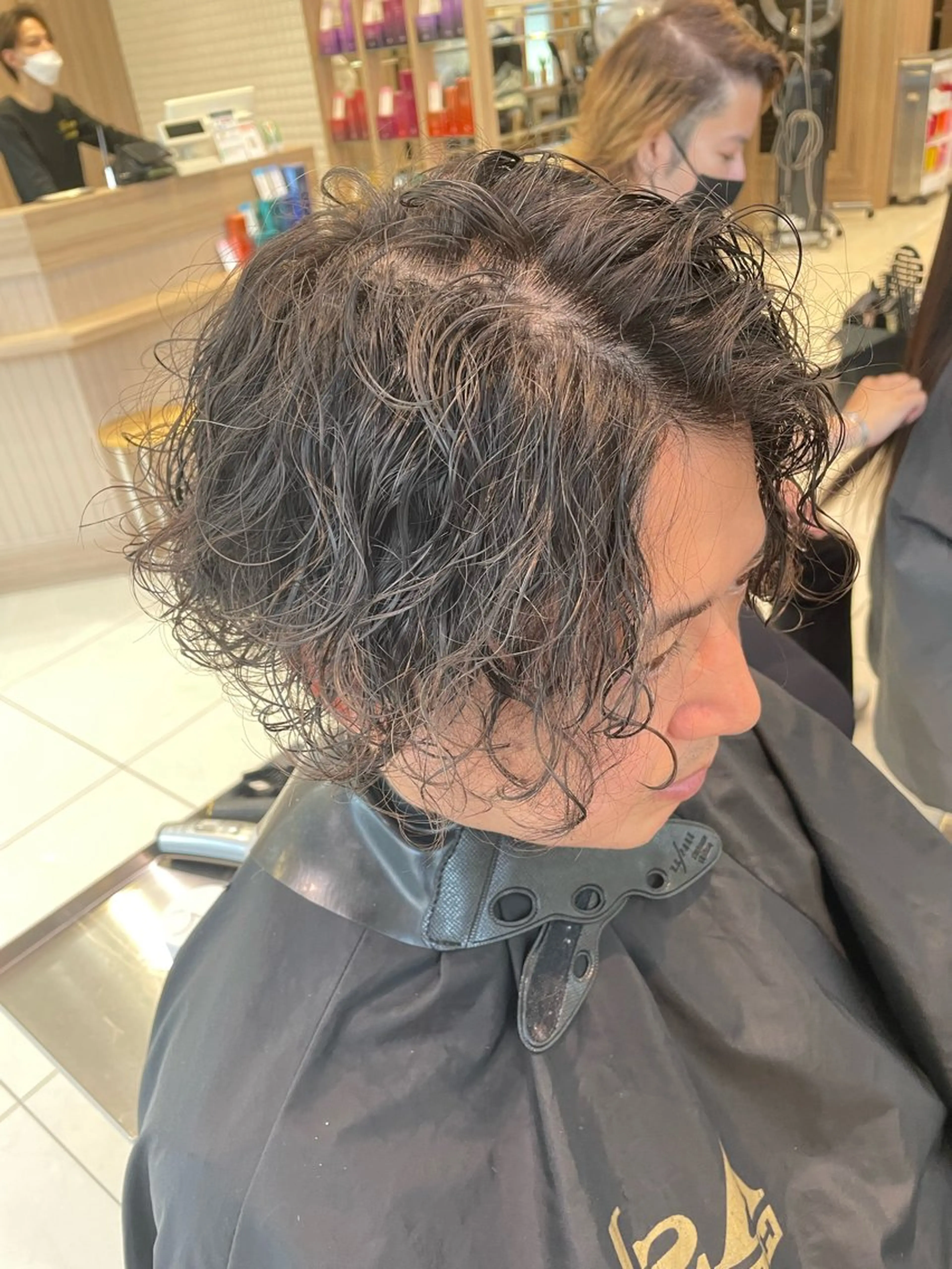 ショート パーマ メンズ 波巻きスパイラル・ カルマ/aoiのヘアスタイル
