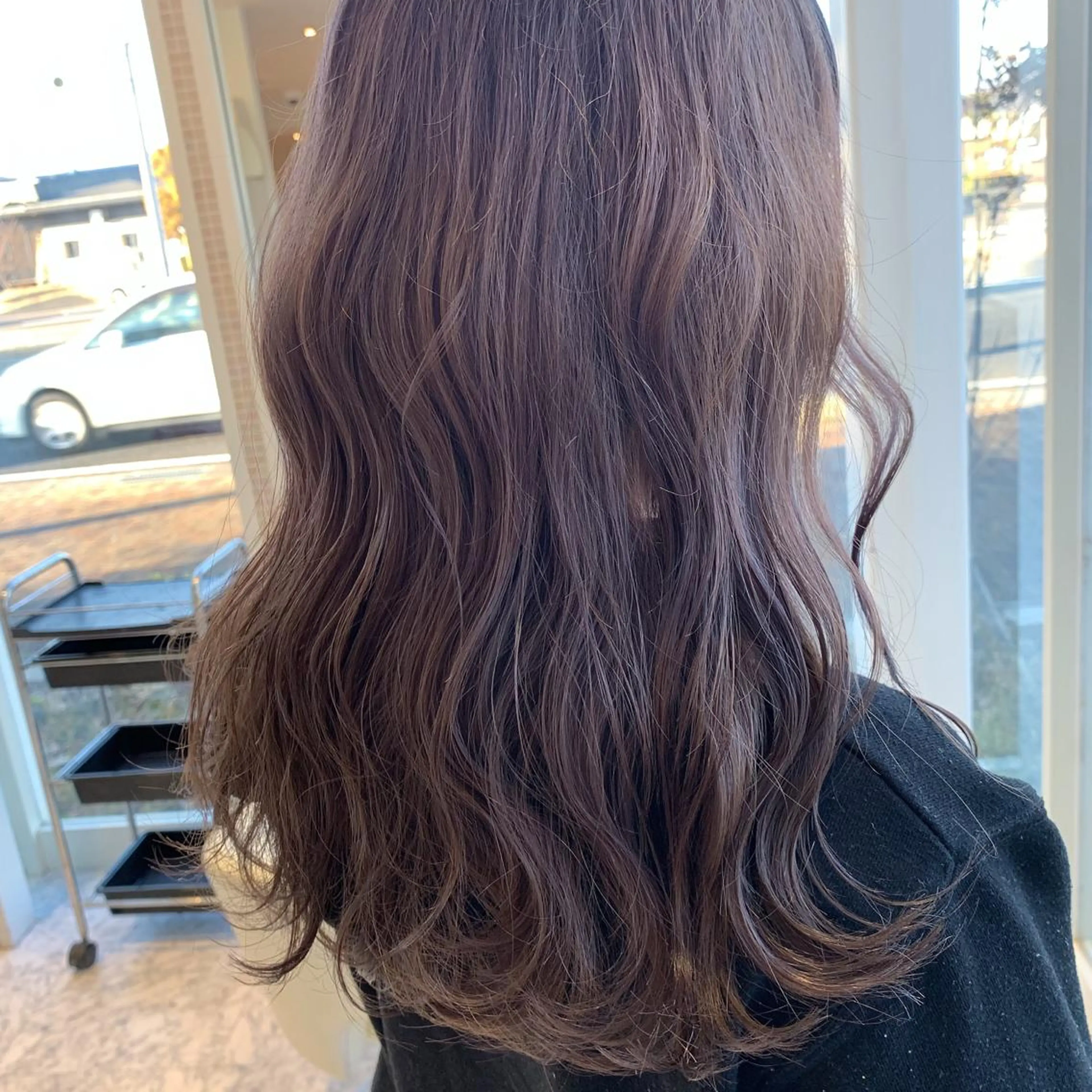 カラー グレージュ ラベンダーカラー ラベンダーグレージュ ラベンダーグレー 透明感カラー🥣 yukihoのヘアスタイル