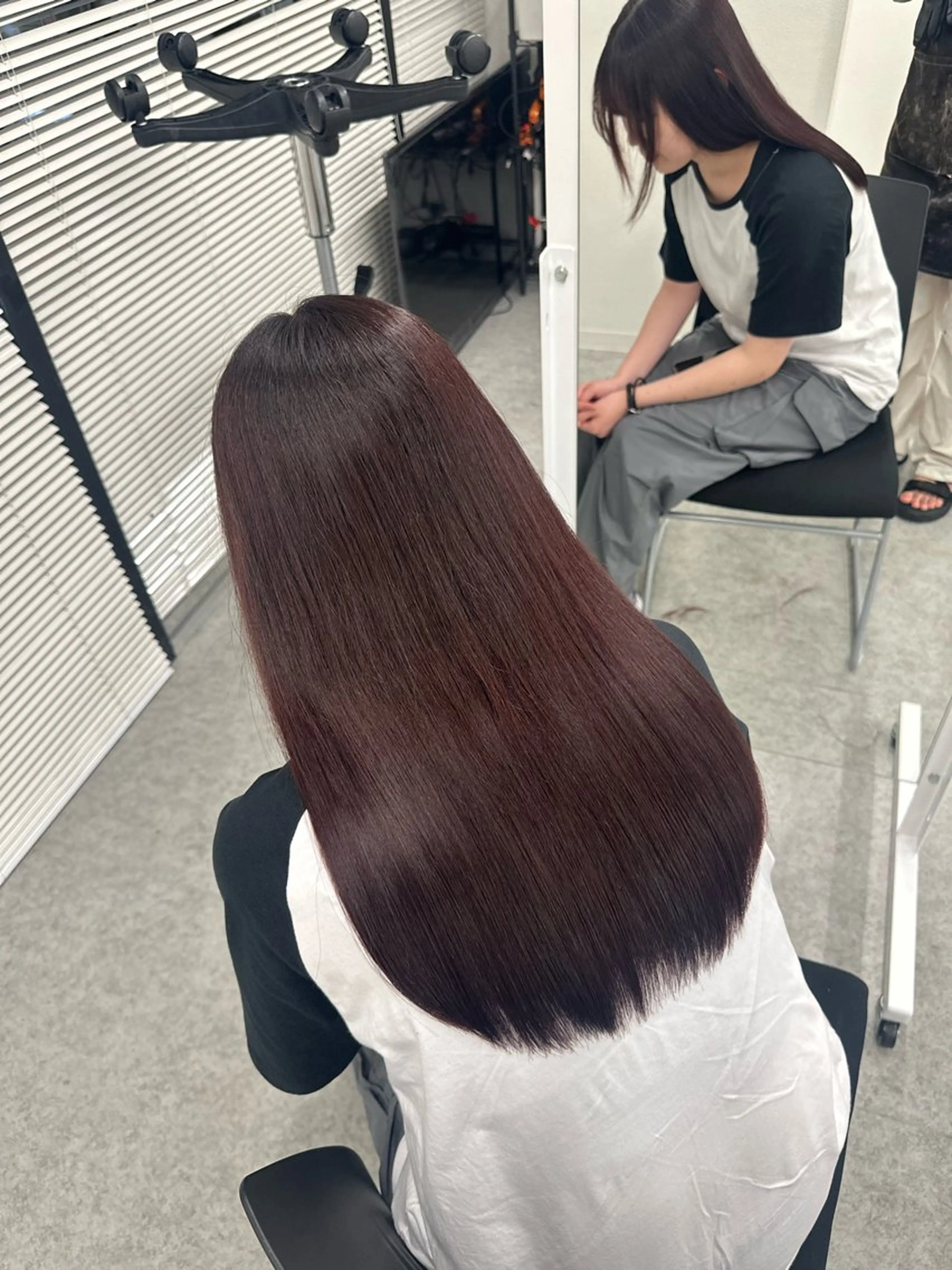 ロング カラー カット トリートメント mina/暖色カラー 🥀韓国カット🥀のヘアスタイル