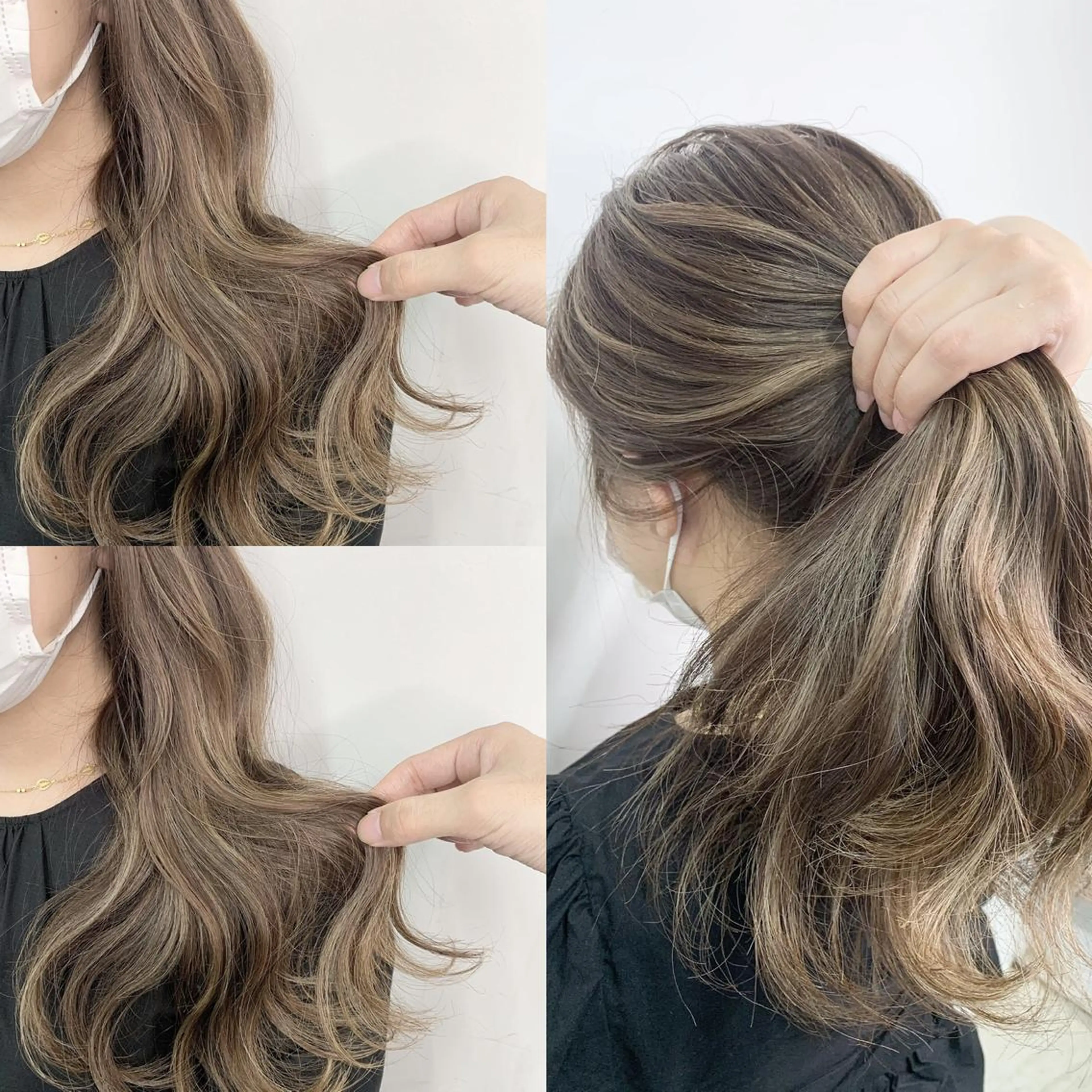 ロング カラー ベージュカラー デザインカラー ハイライトカラー ハイライト カット トリートメント ✨カラー指名 No.1✨keitaのヘアスタイル