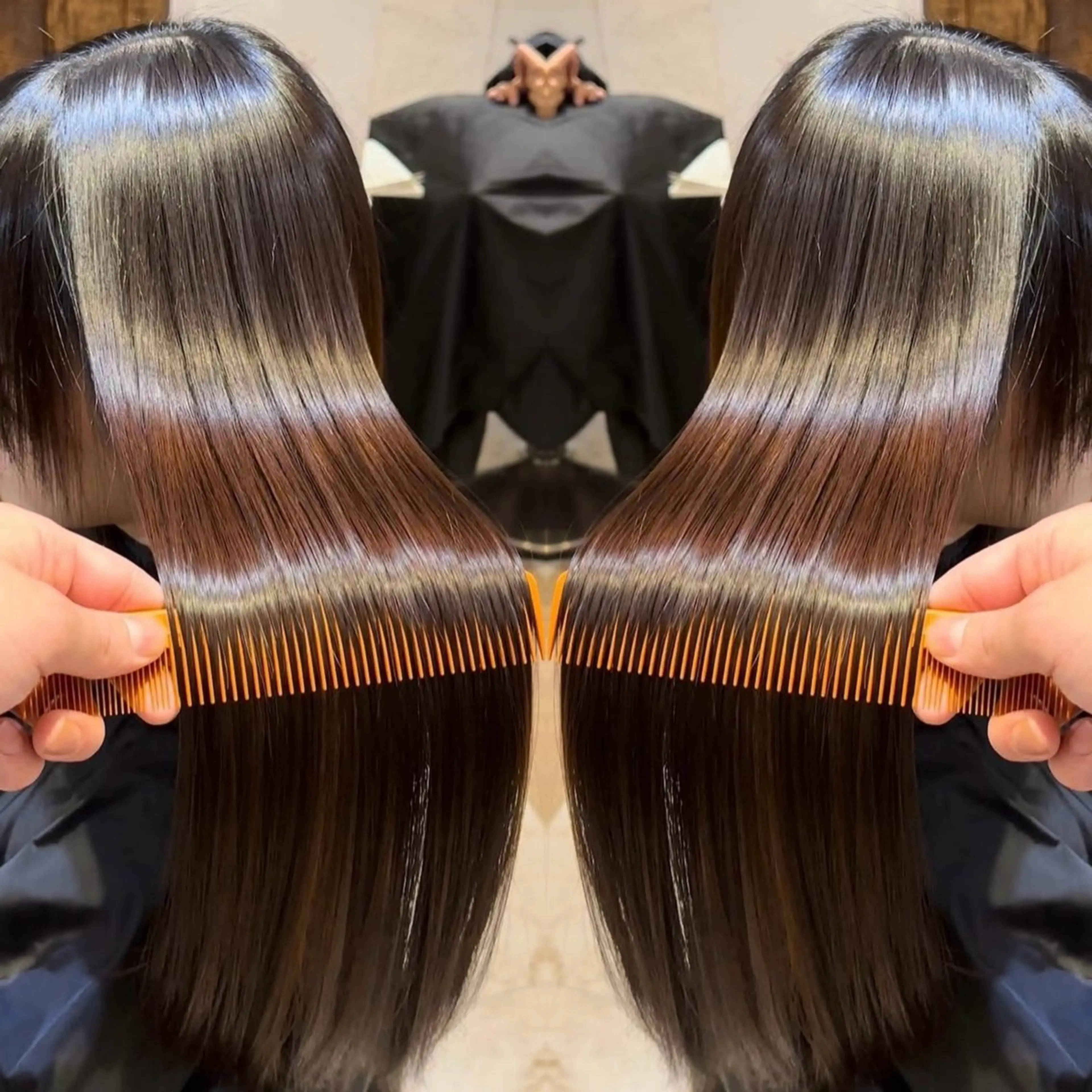 ロング 縮毛矯正 ハイトーンの天才 shuheiのヘアスタイル
