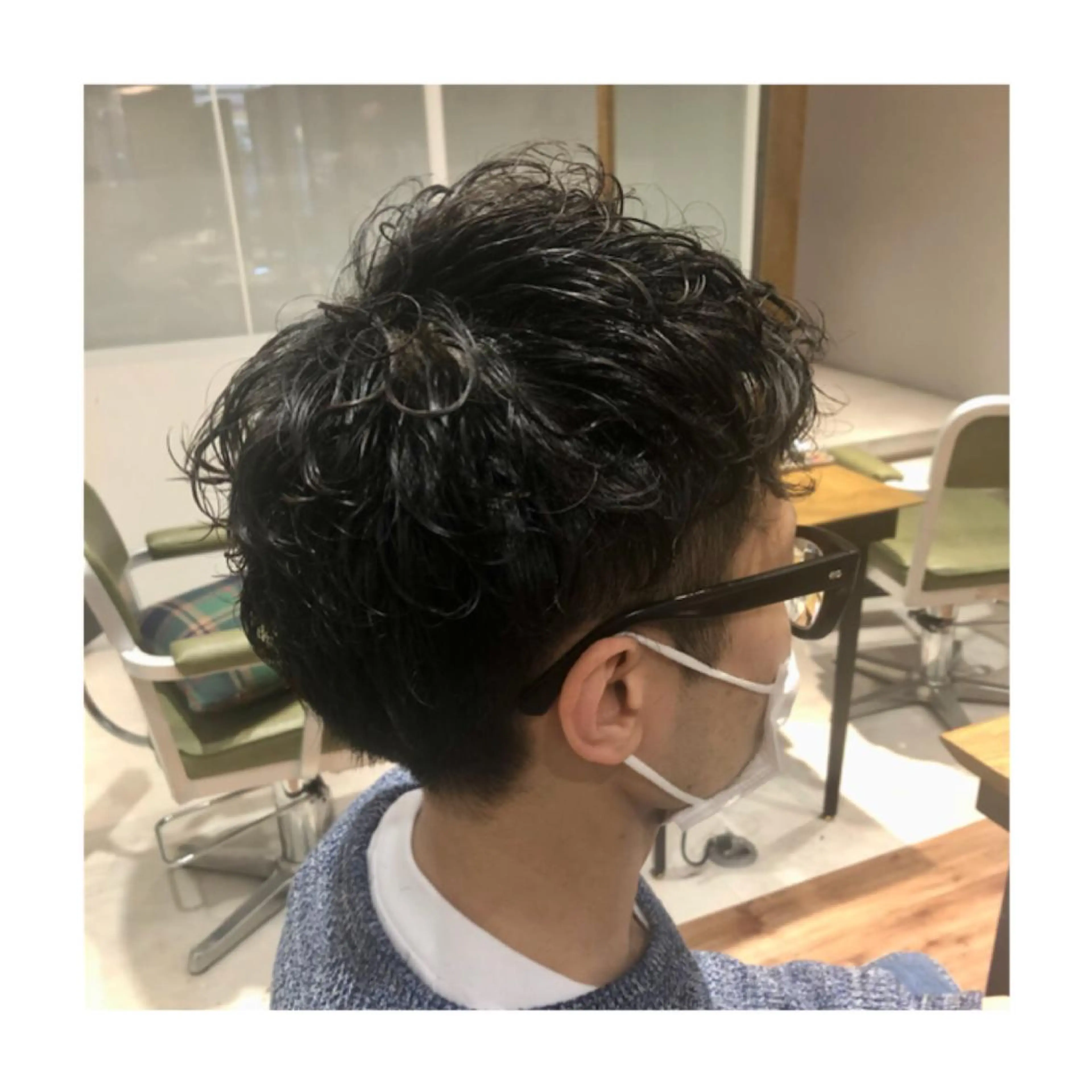 ショート パーマ メンズ カット パーマ まちだ ひとみのヘアスタイル