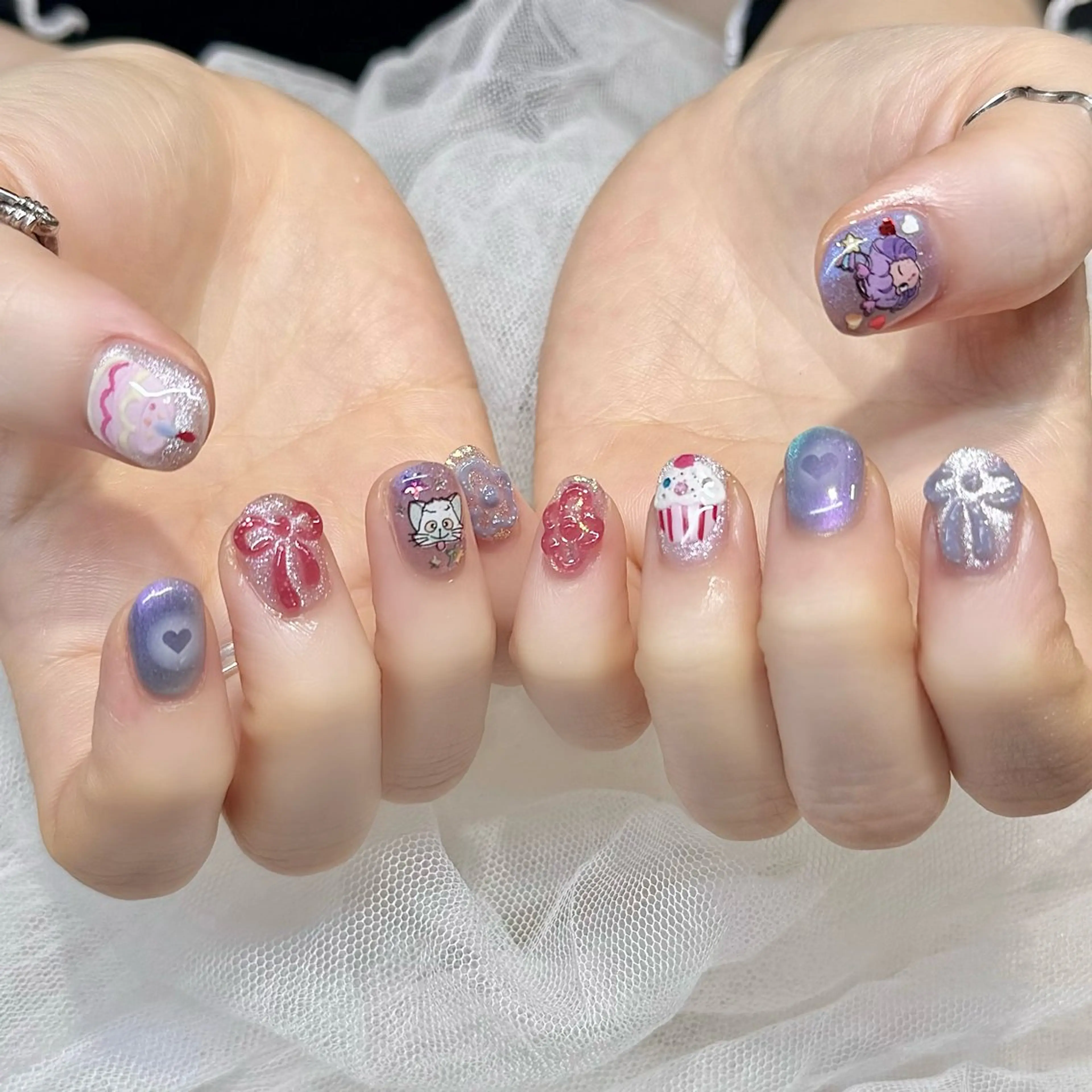 ネイル 持ち込み ハンドネイル 新井 ひなののネイルデザイン