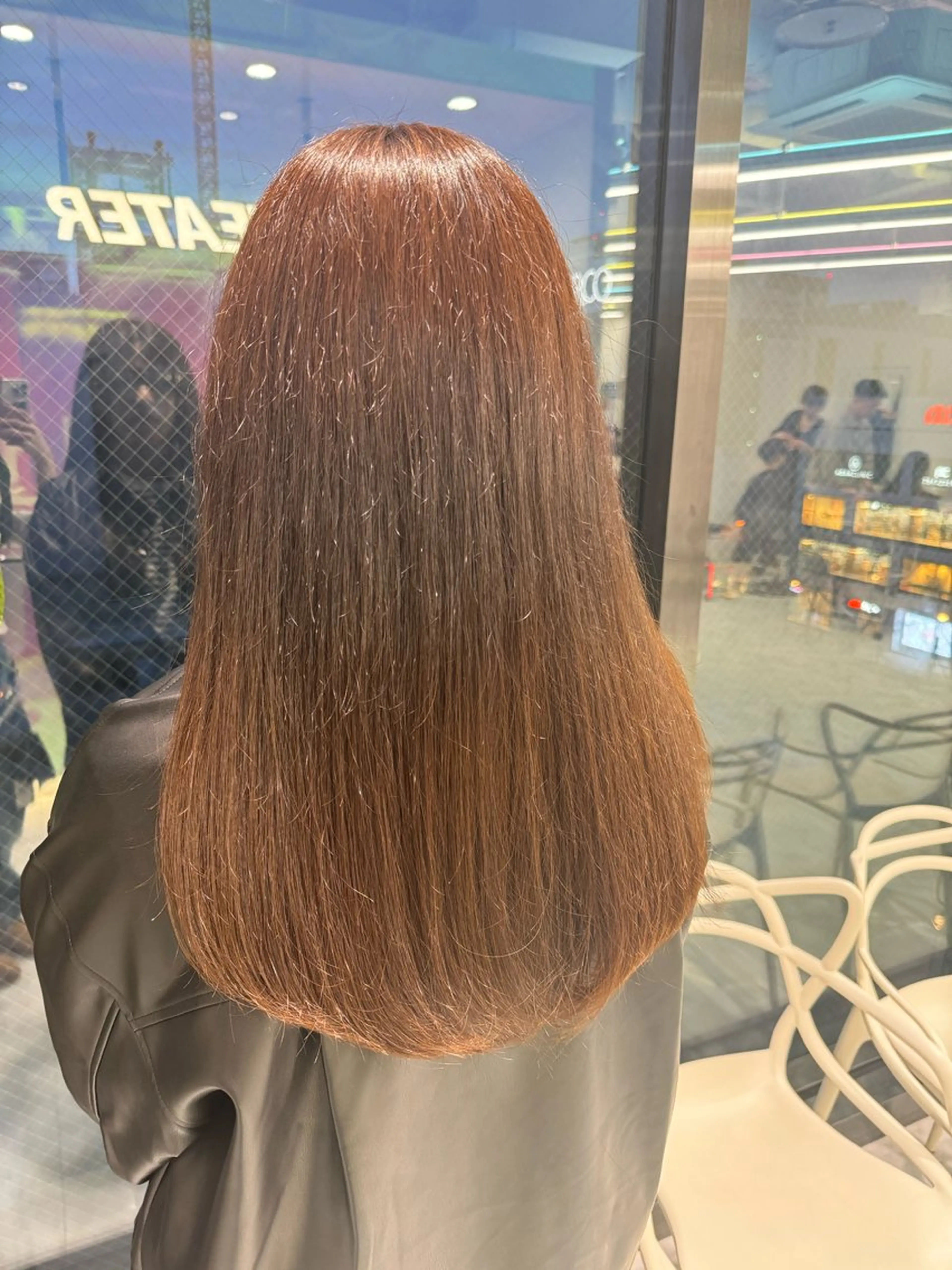 セミロング カラー ブラウンカラー カット ヘッドスパ ヘアセット ♡ブリーチカラー♡ Mirioのヘアスタイル