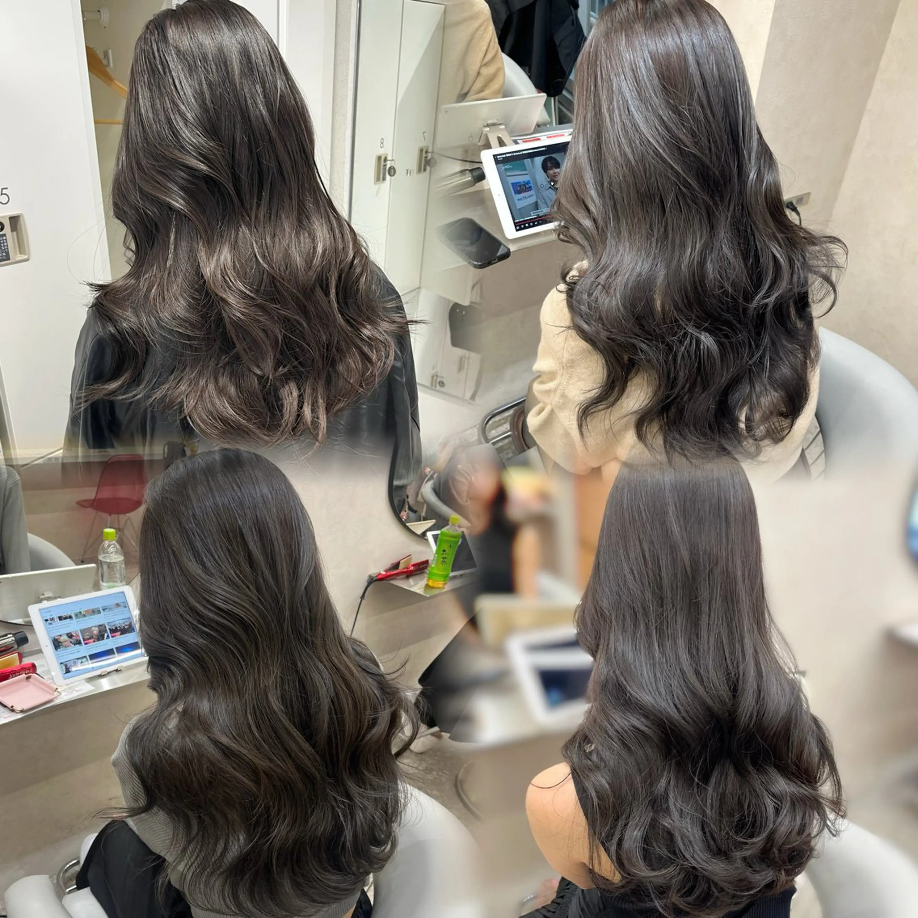 ロング カラー カット ヘアカラー トリートメント 韓国ハッシュカット/ 新宿/髪質改善/岡崎のヘアスタイル