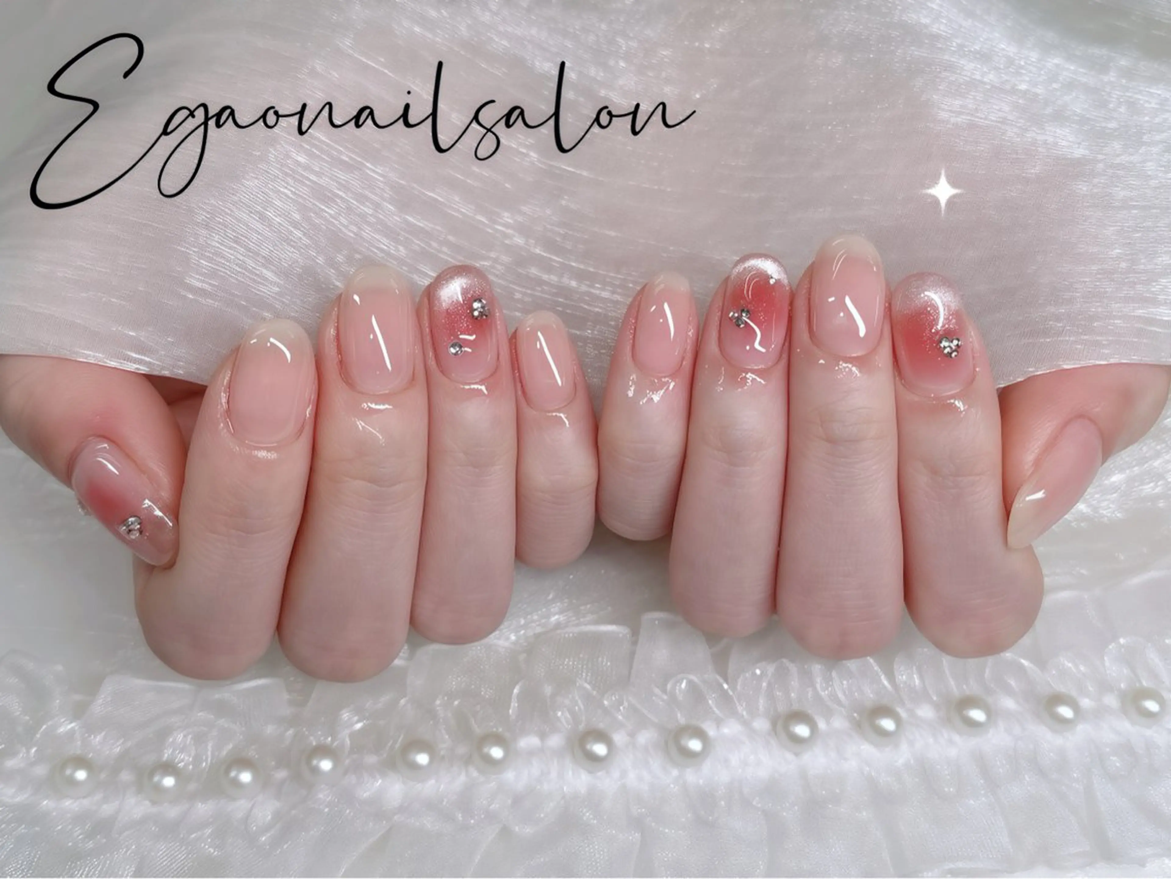 ネイル アートネイル フットネイル フレンチネイル ジェルネイル グラデーション ハンドネイル Egao Nail Salonのネイルデザイン