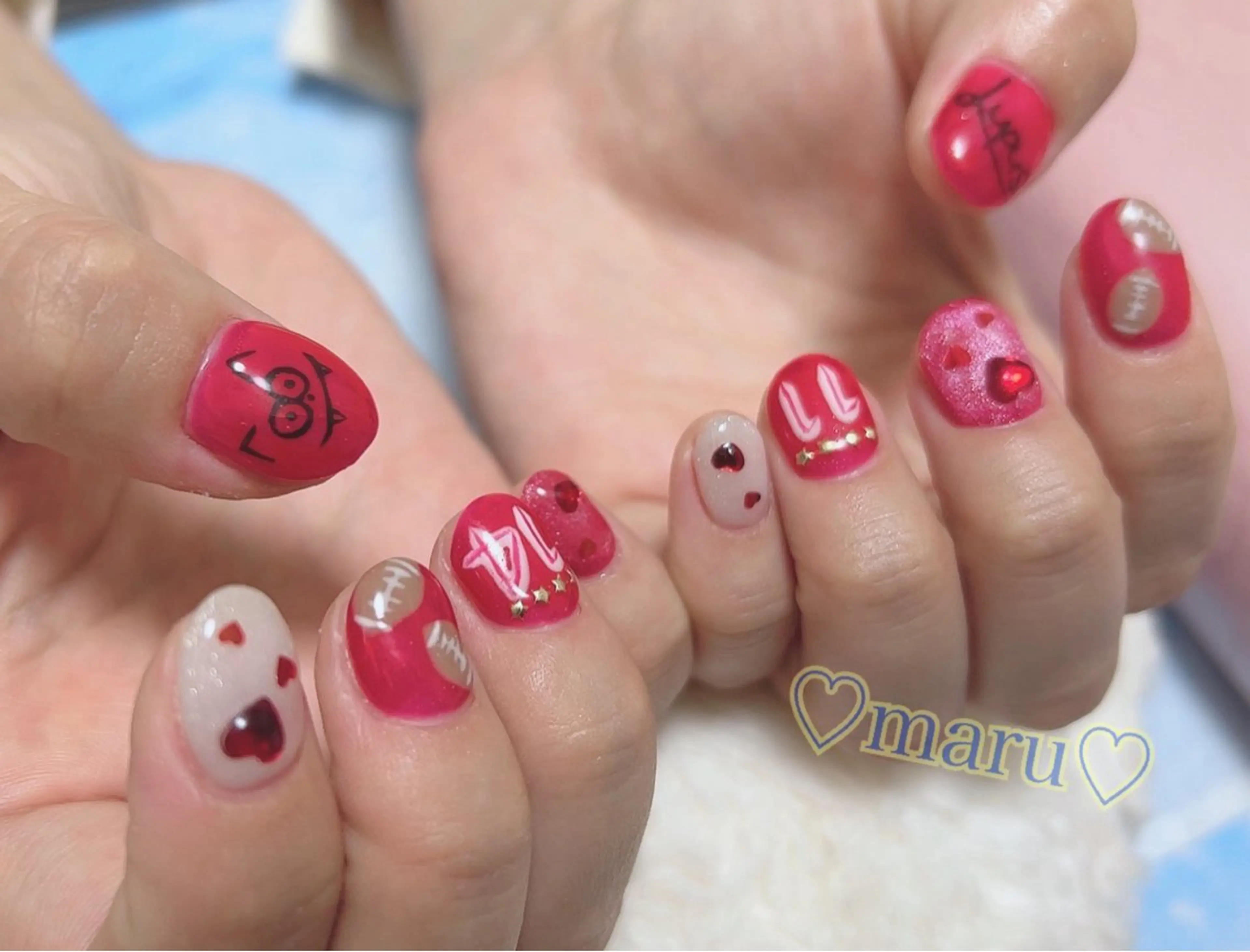 ネイル ハンドネイル フットネイル まるみ ♡のネイルデザイン