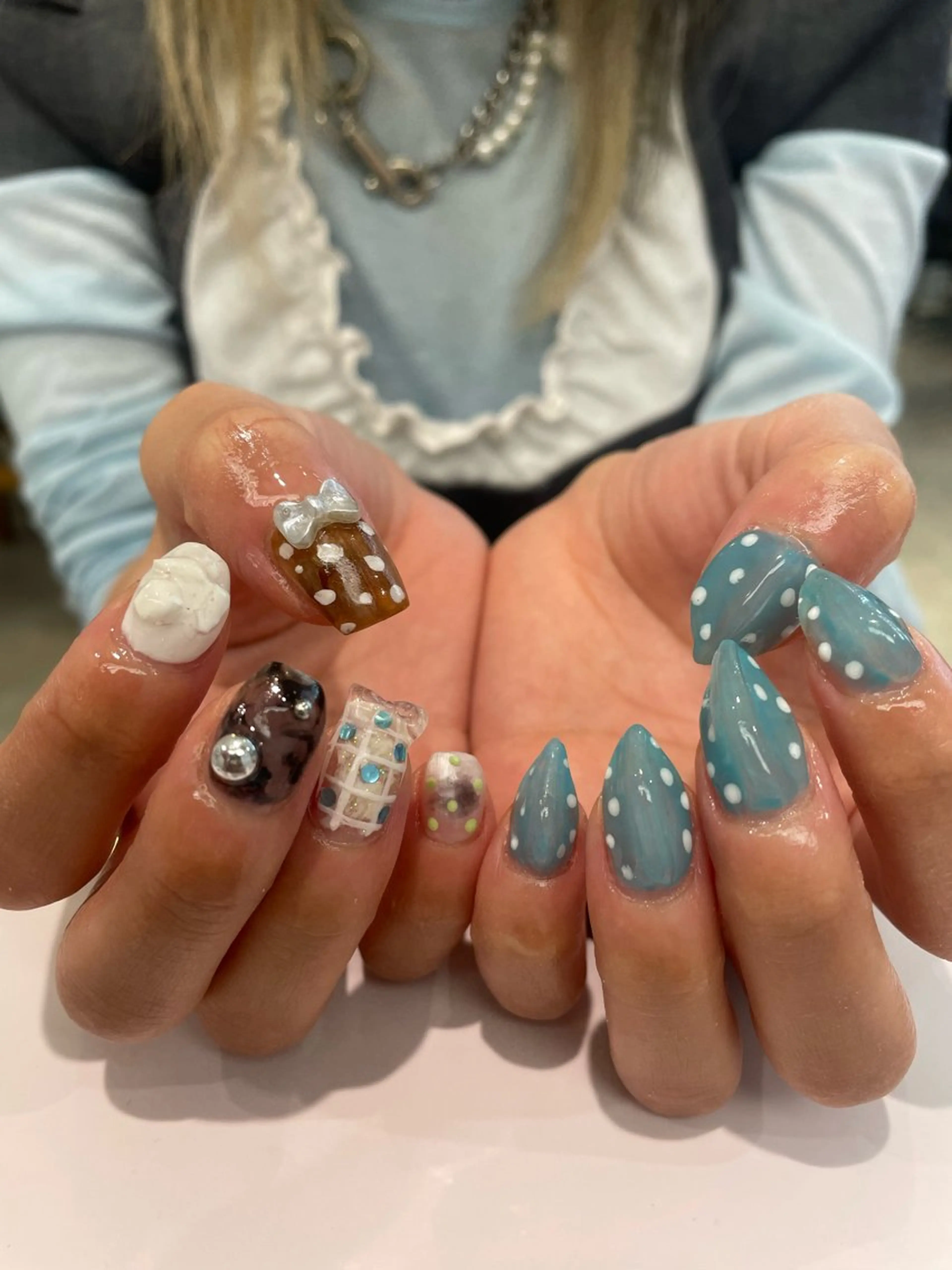 ネイル ジェルネイル パラジェル ハンドネイル hair&nail ☯️アイリ☯️のネイルデザイン