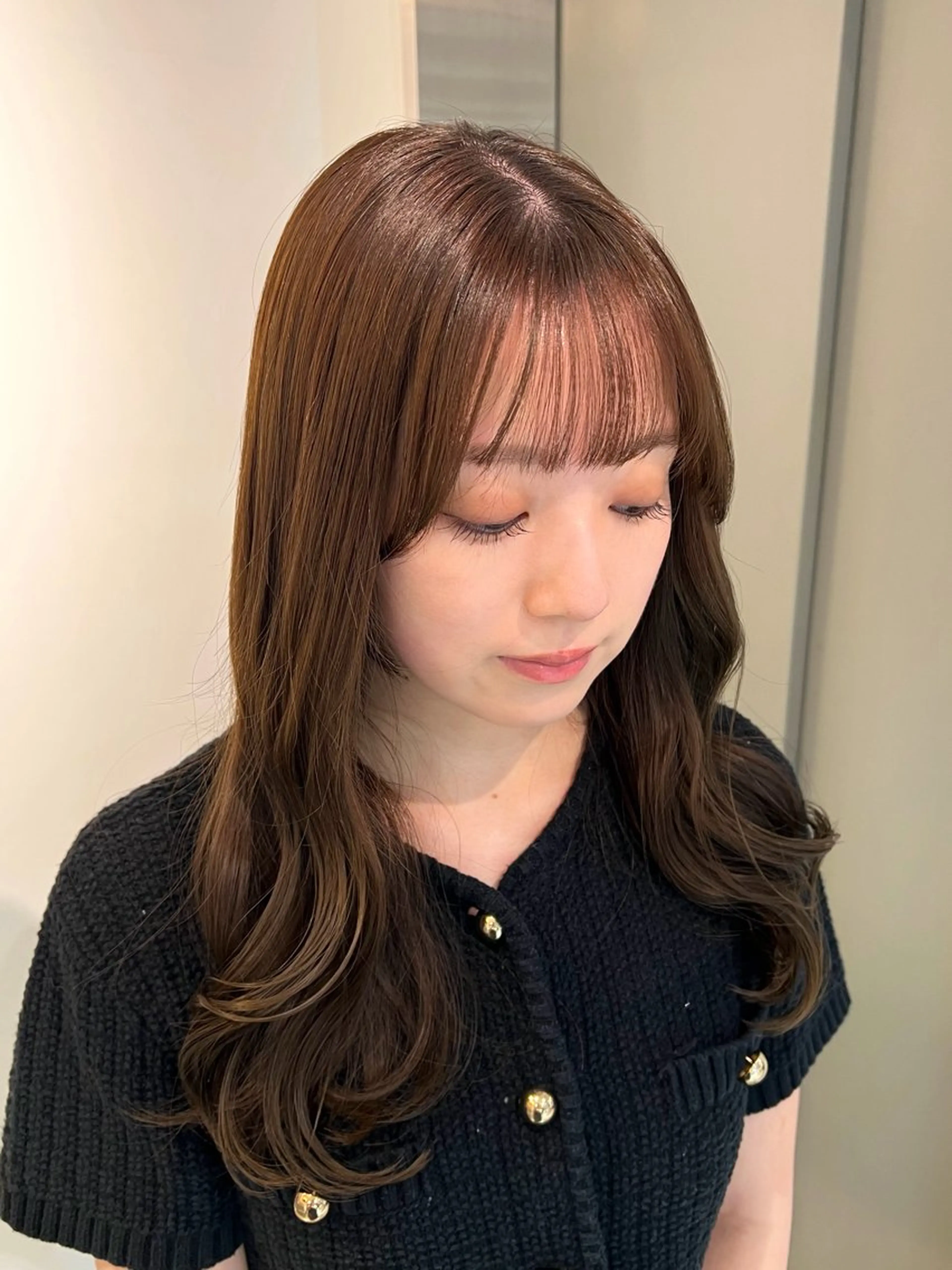 【平日限定𝐦𝐞𝐧𝐮】似合わせカット➕艶感カラー➕インプライム2stepトリートメント💎の写真