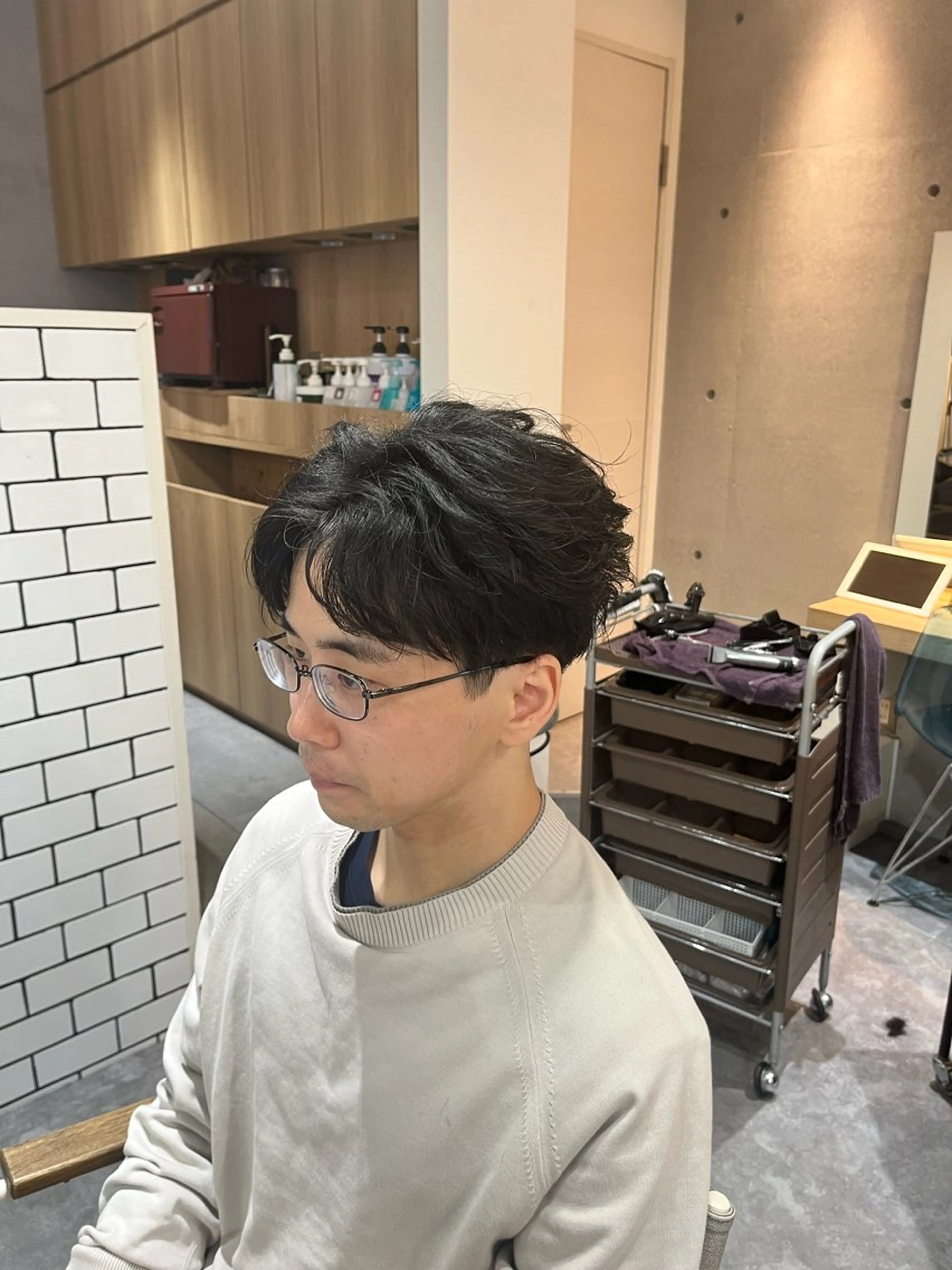 パーマ メンズ カット パーマ ヘアセット メンズ特化美容師 /泉壱恵のヘアスタイル