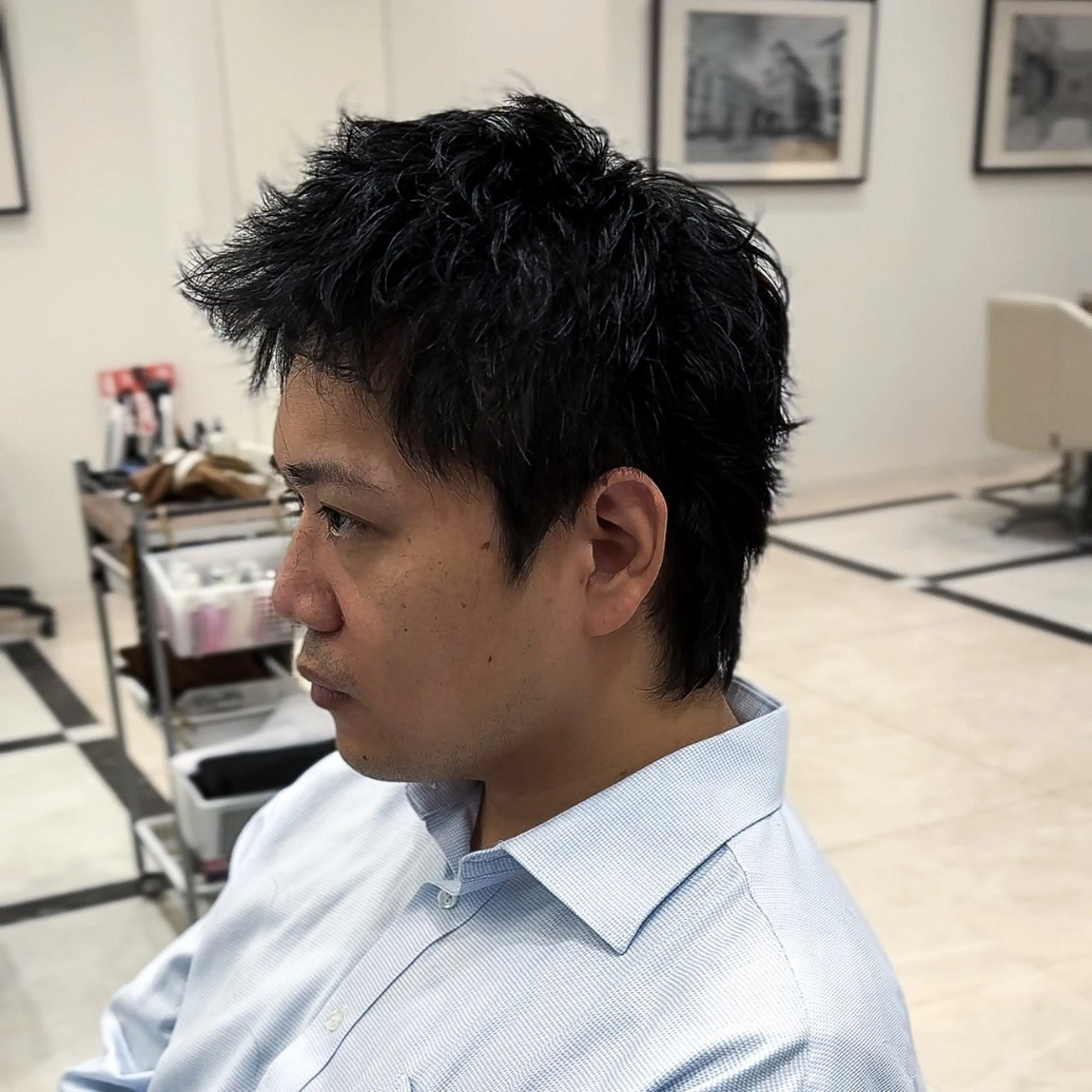 ショート パーマ メンズ カット 名古屋のメンズ職人 /わたるのヘアスタイル