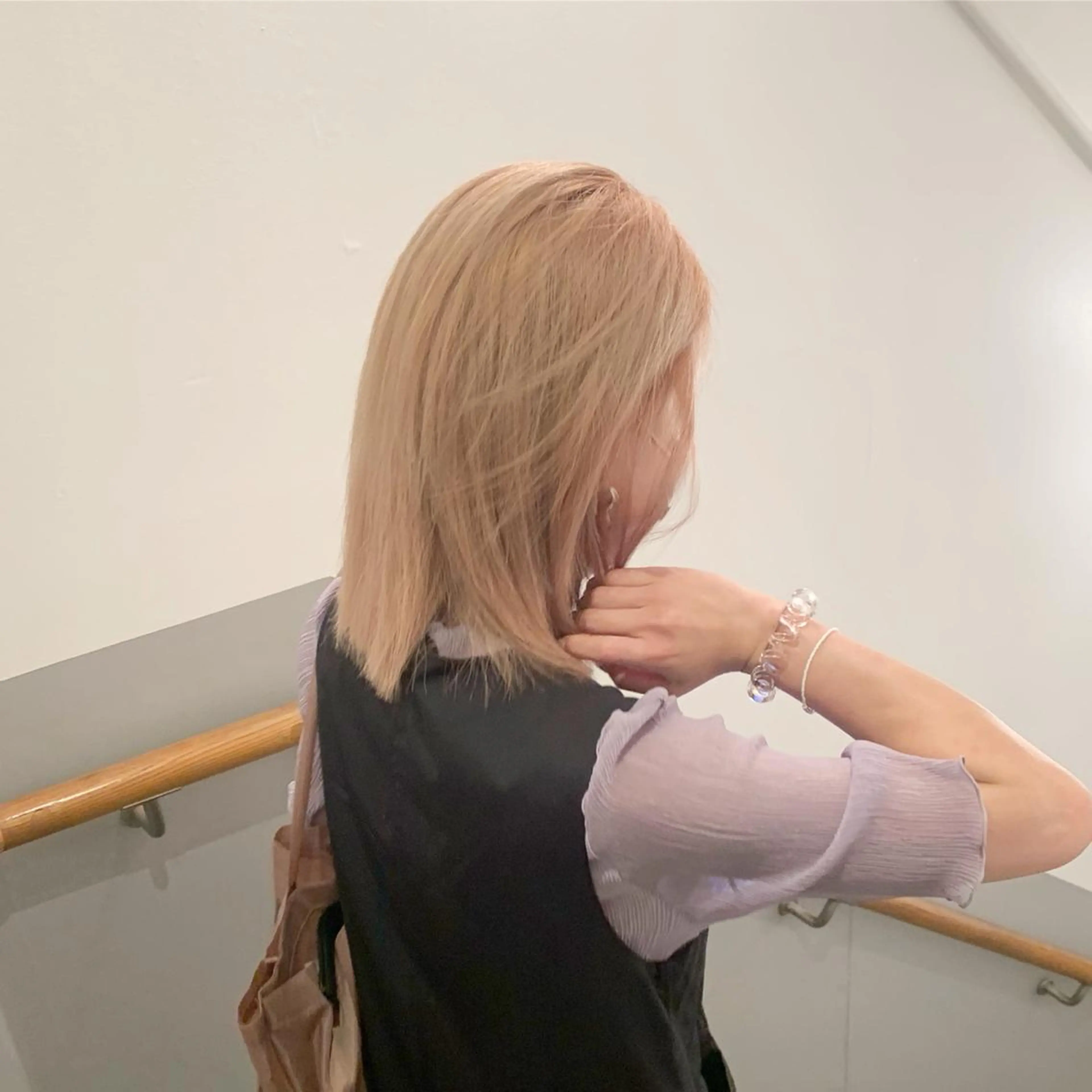 ミディアム カラー ヘアアレンジ 🎀暖色カラー🎀 ♡yurika♡のヘアスタイル