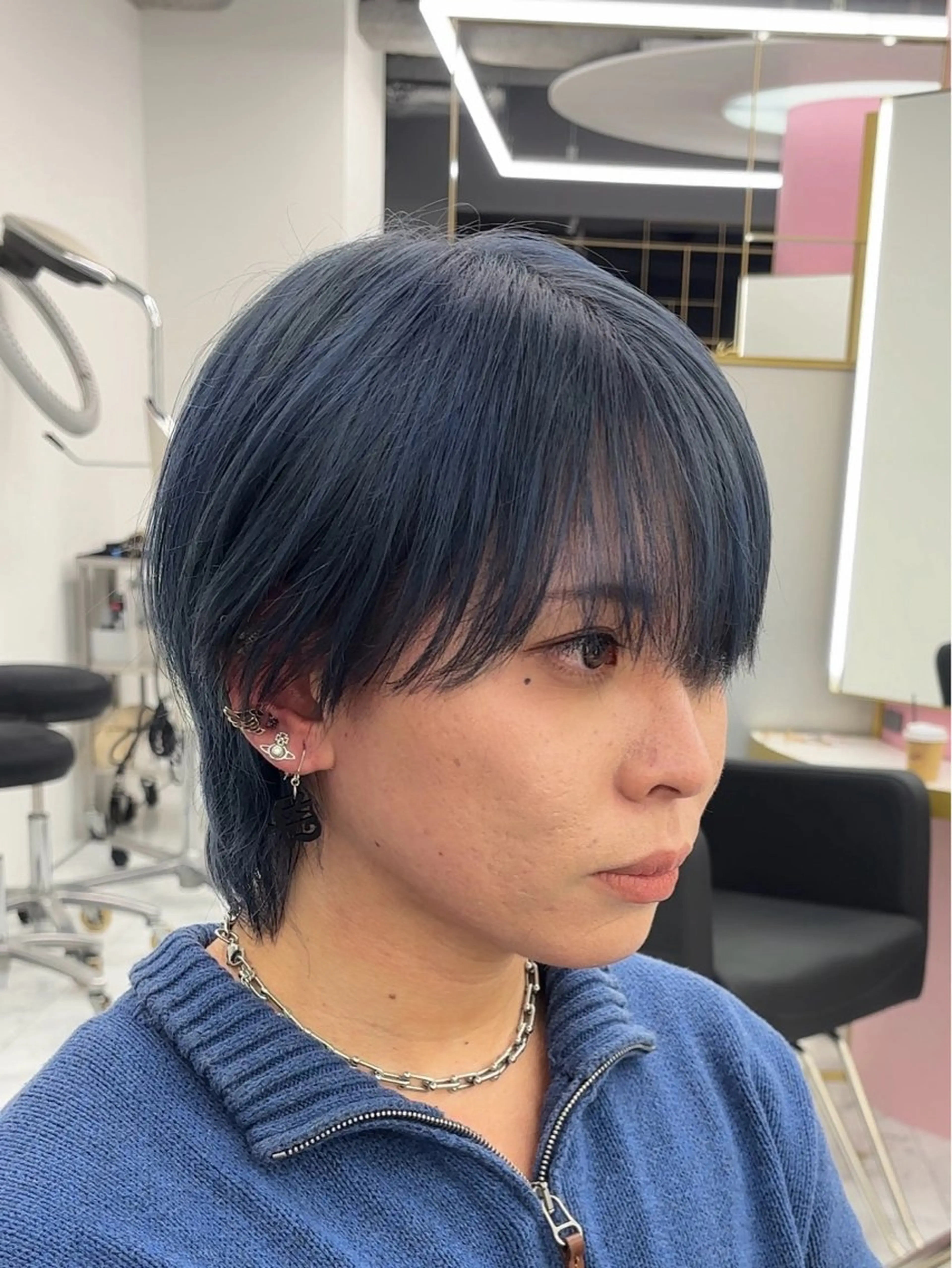 カラー メンズ カット ヘアカラー トリートメント メンズカット ‪‪/メッシュのヘアスタイル