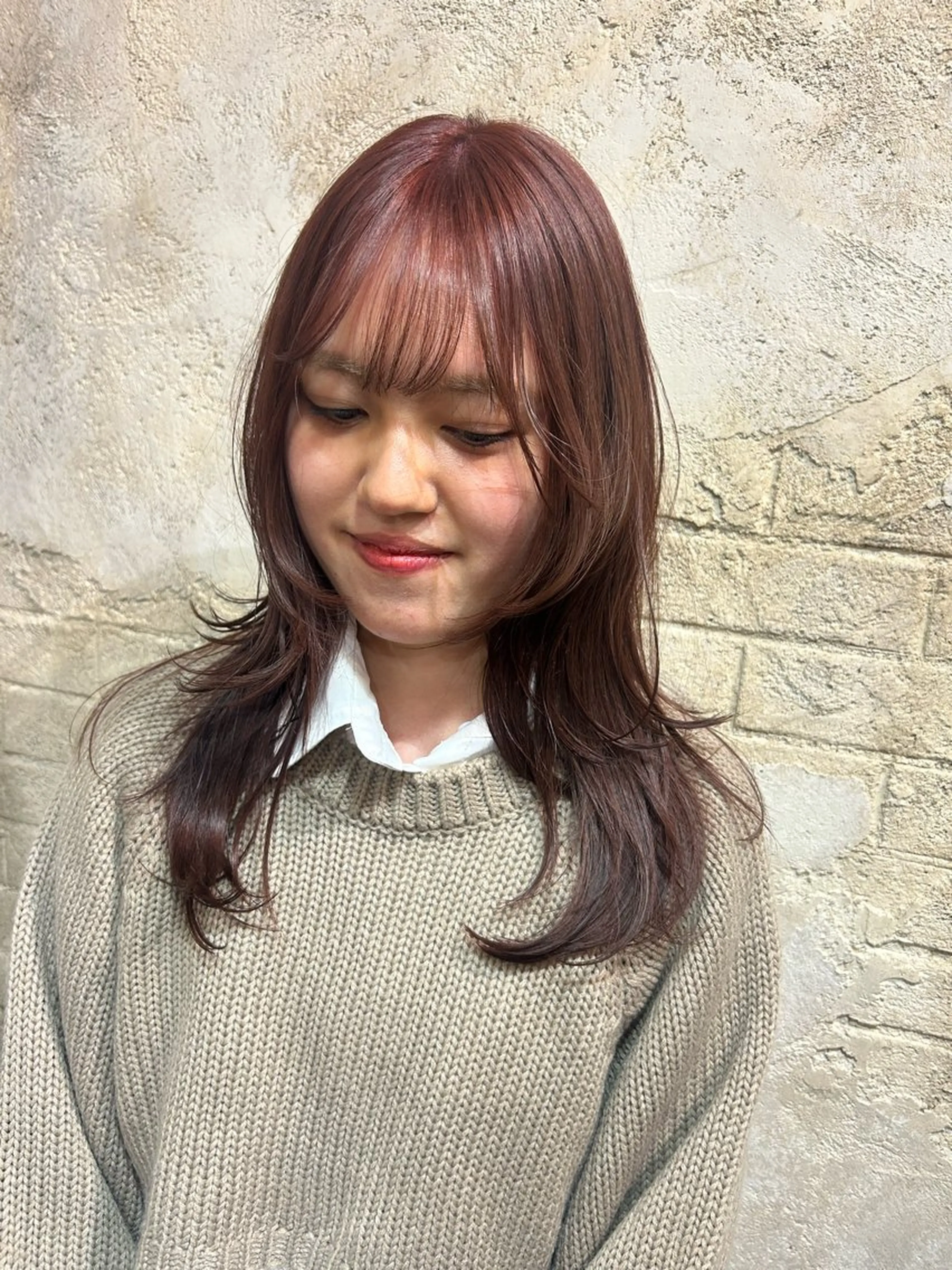 ミディアム カット ヘアカラー トリートメント ハイトーン/ブリーチ 🧁soraのヘアスタイル