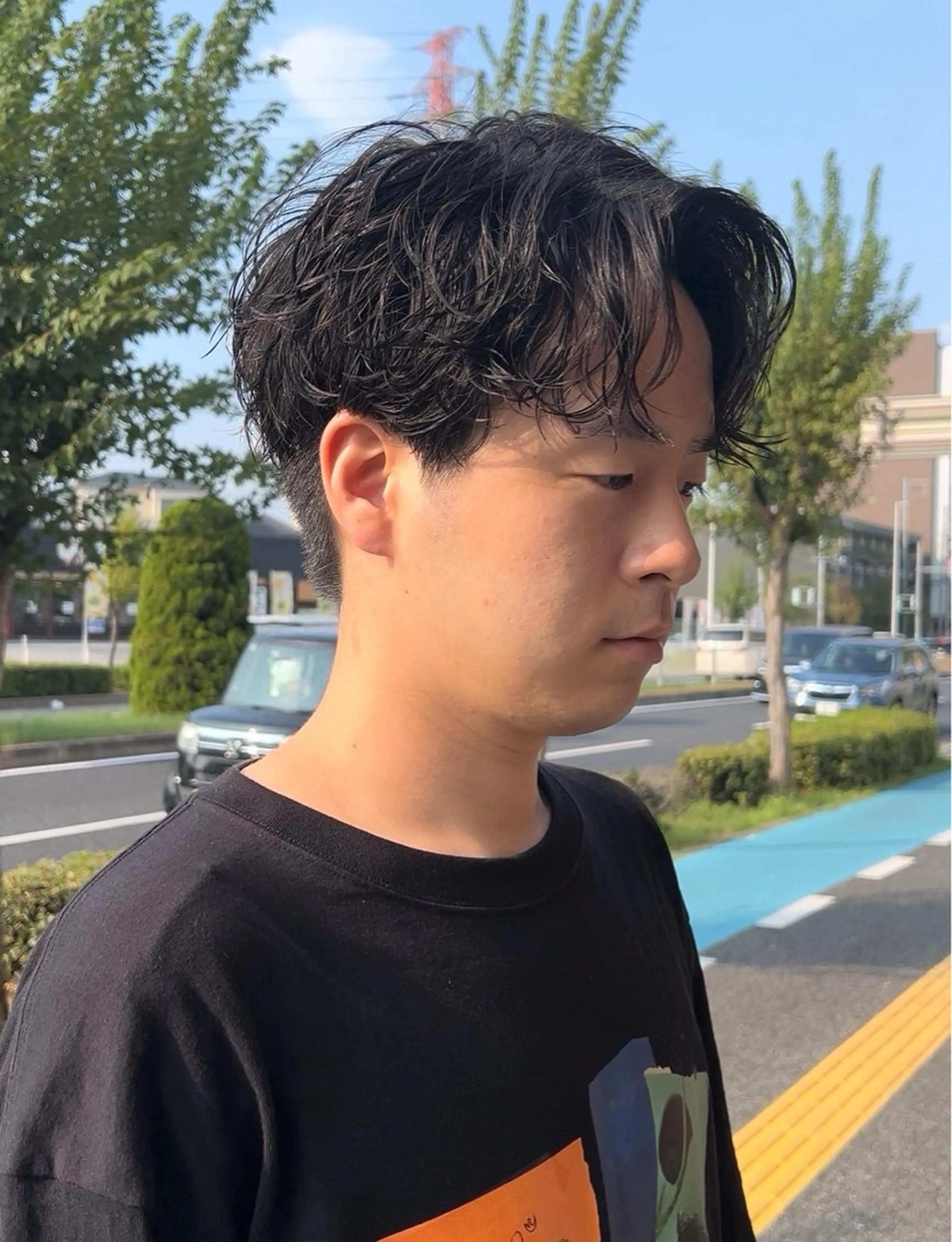 パーマ メンズ カット パーマ メンズサロンRomë 菜里のヘアスタイル