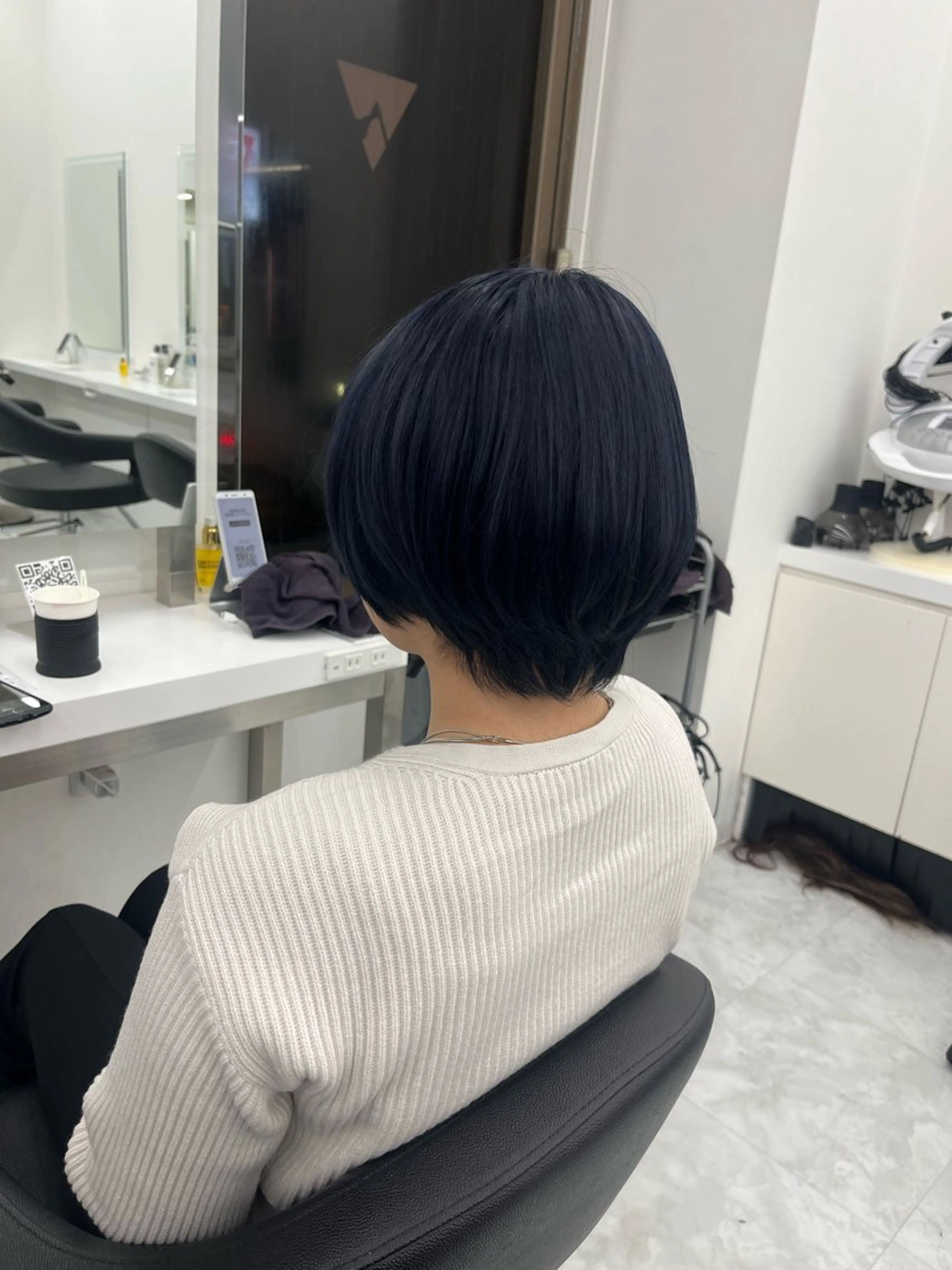 ショート カラー ブルーカラー ヘアカラー 💖トレンド夏 カラー💖FUTAのヘアスタイル