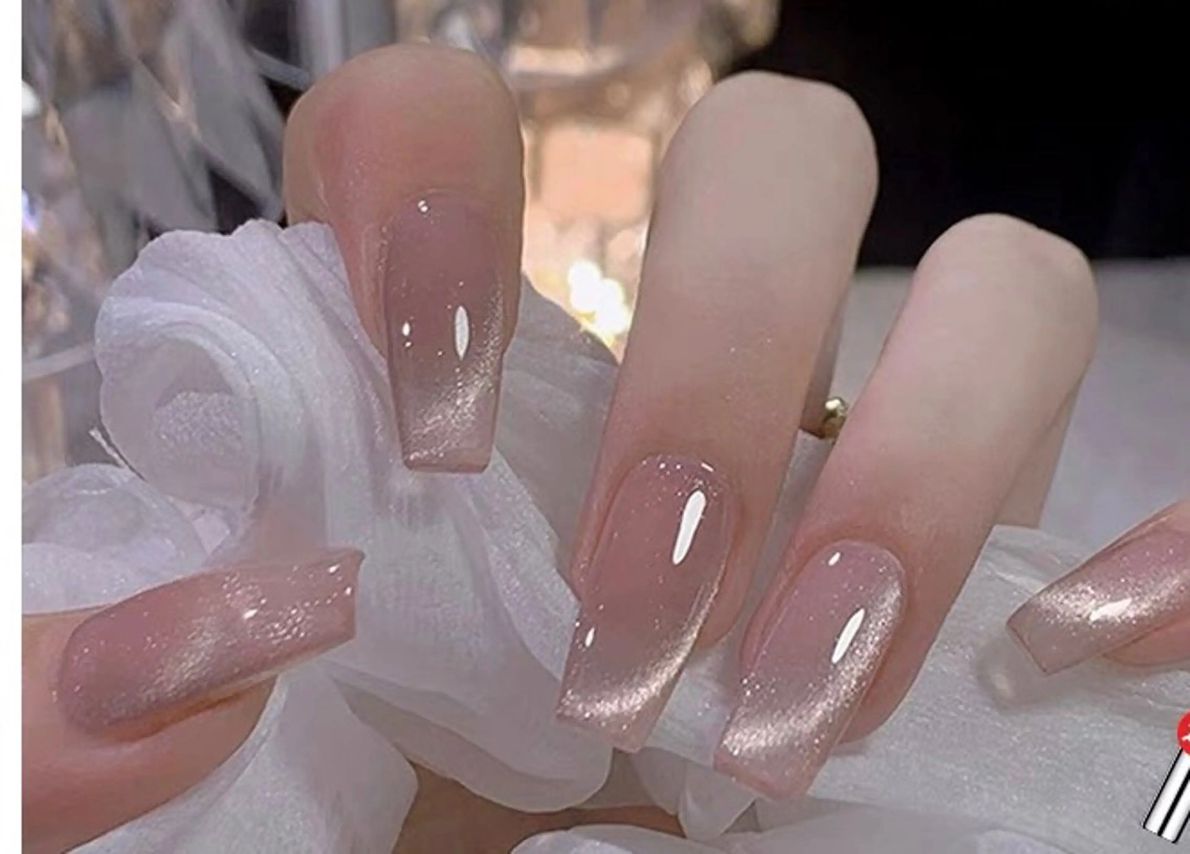ネイル ジェルネイル ハート 韓国ネイル ニュアンスネイル パラジェル Niko nailサロンのネイルデザイン