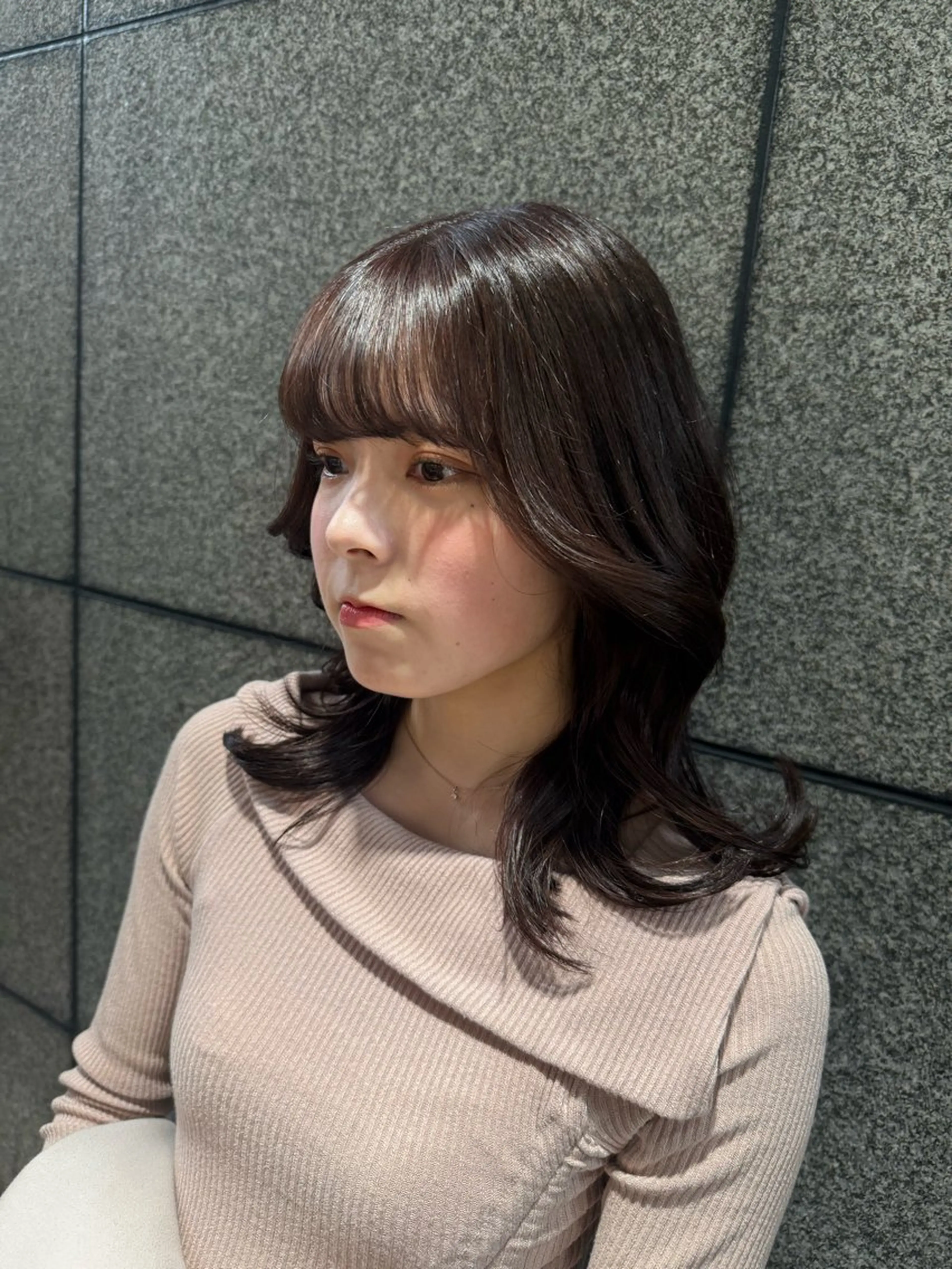 ミディアム カット ヘアカラー 似合わせNo.1/ sᴀᴋᴜʀᴀ🌸のヘアスタイル