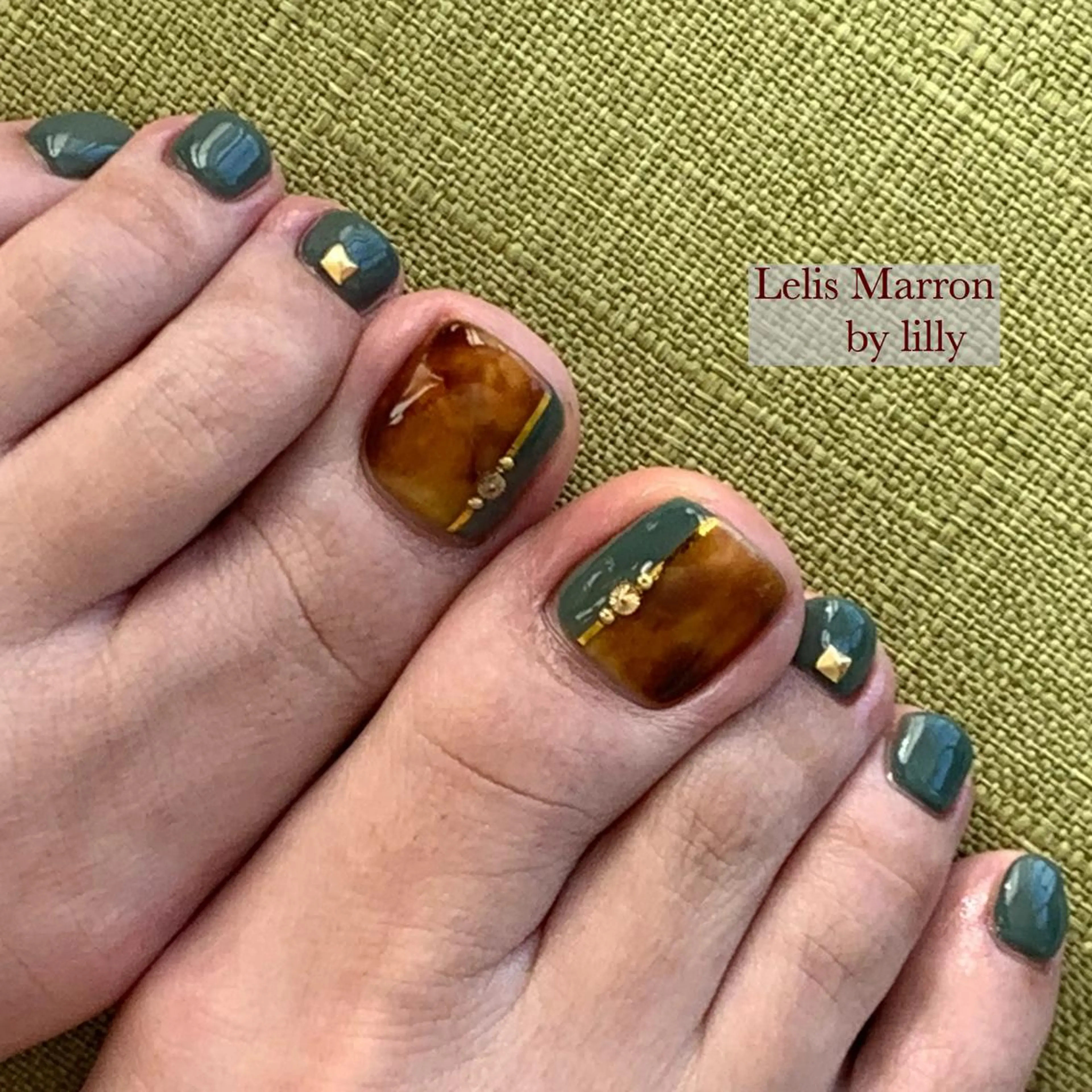 ネイル フットネイル Lelis Marron所属・岸 侑李のネイルデザイン