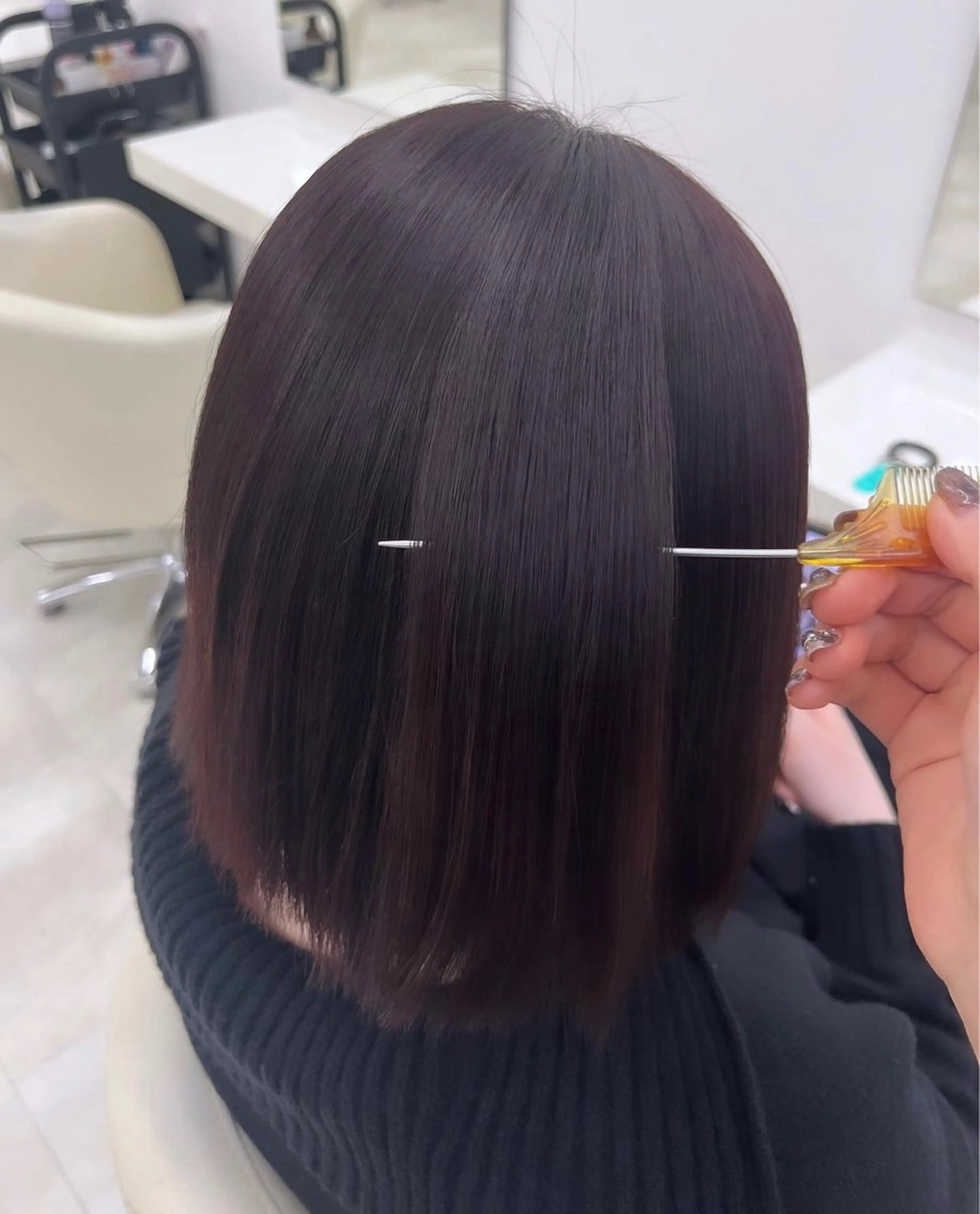 ミディアム カラー momo /ニュアンスレイヤーのヘアスタイル