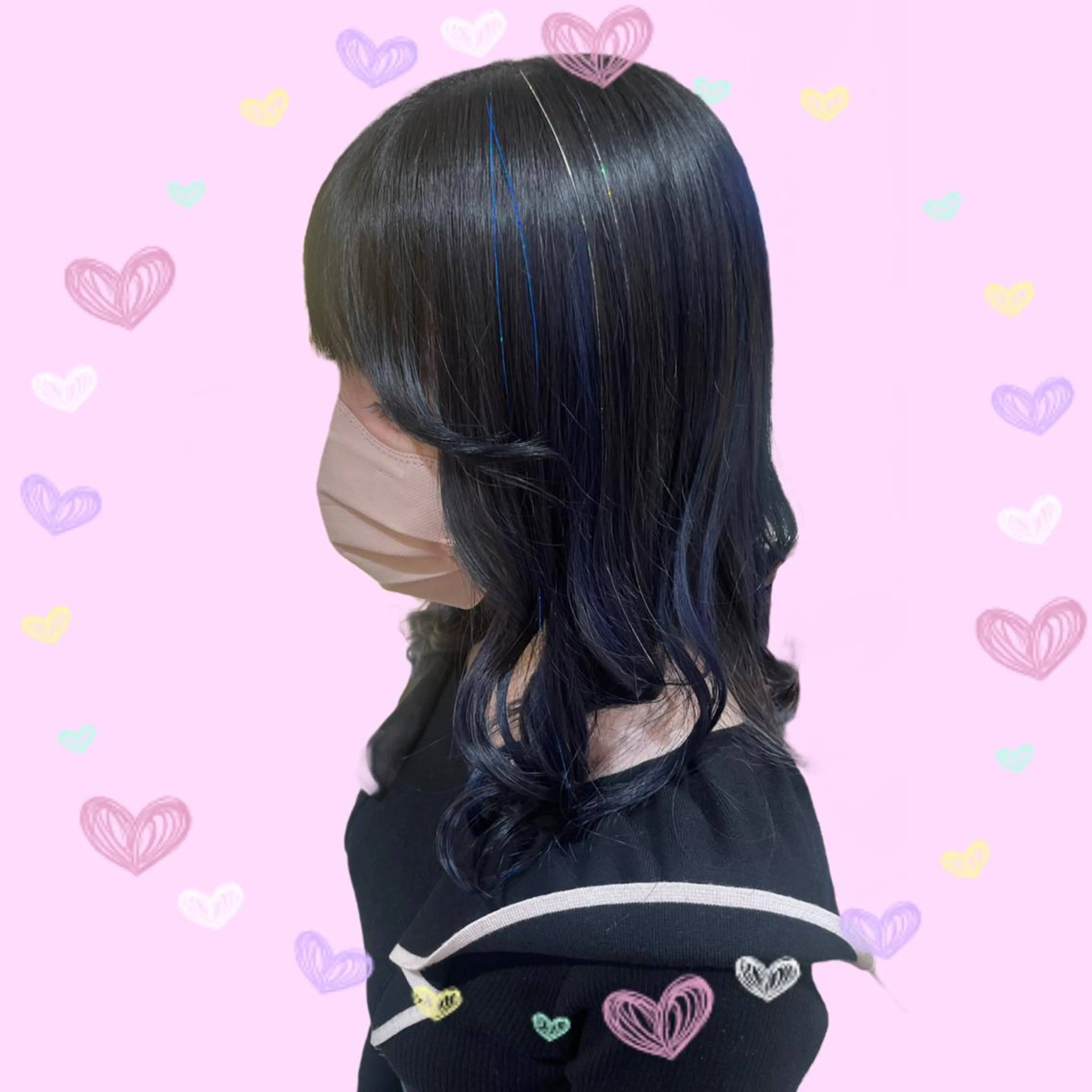ロング ヘアアレンジ エクステ ヘアカラー 🦄ブリーチ💜エク ステ💜MIU🦄のヘアスタイル