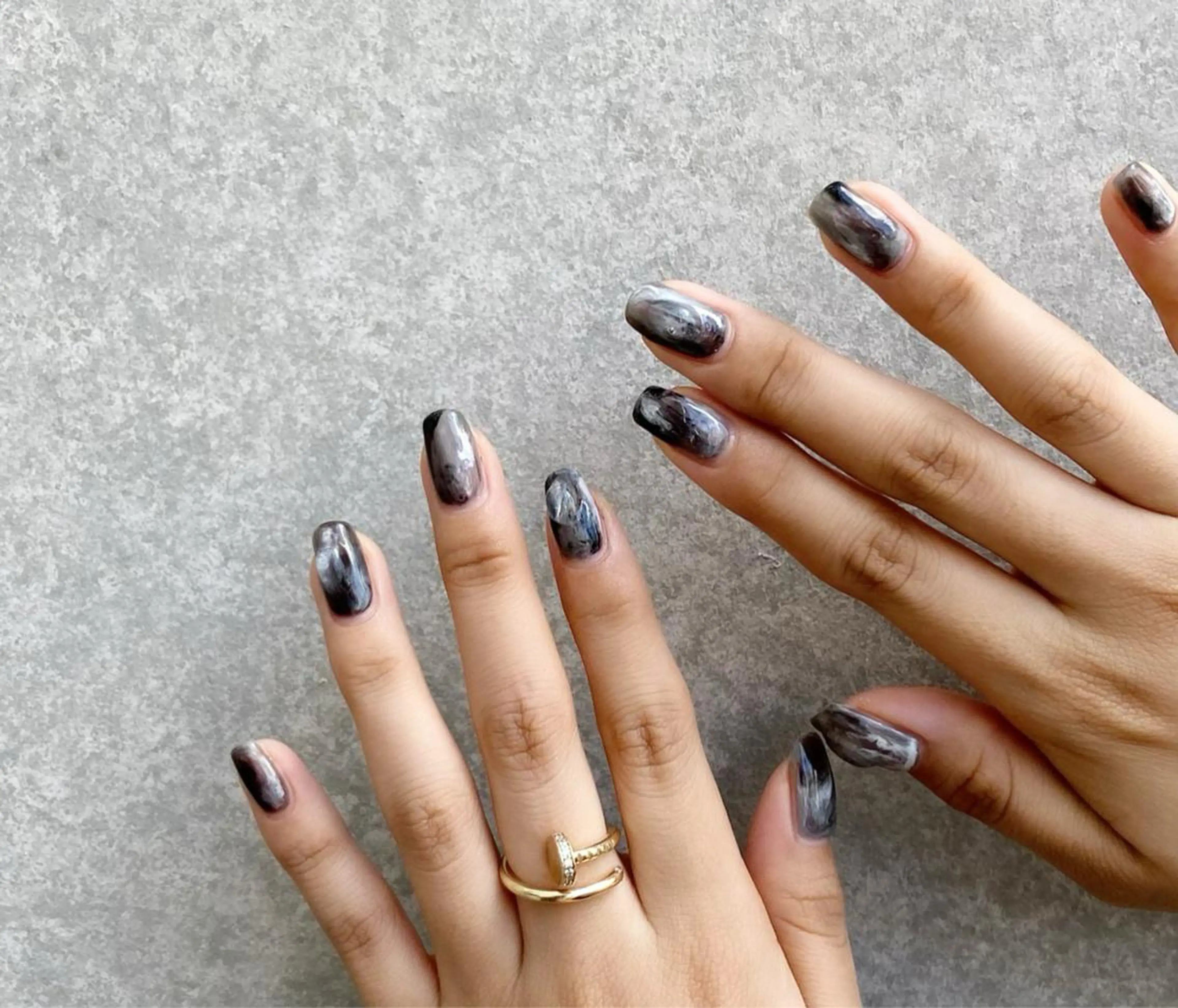 ネイル アートネイル 長さ出し ジェルネイル マットネイル ミラーネイル ハンドネイル nail salon Soeurのネイルデザイン