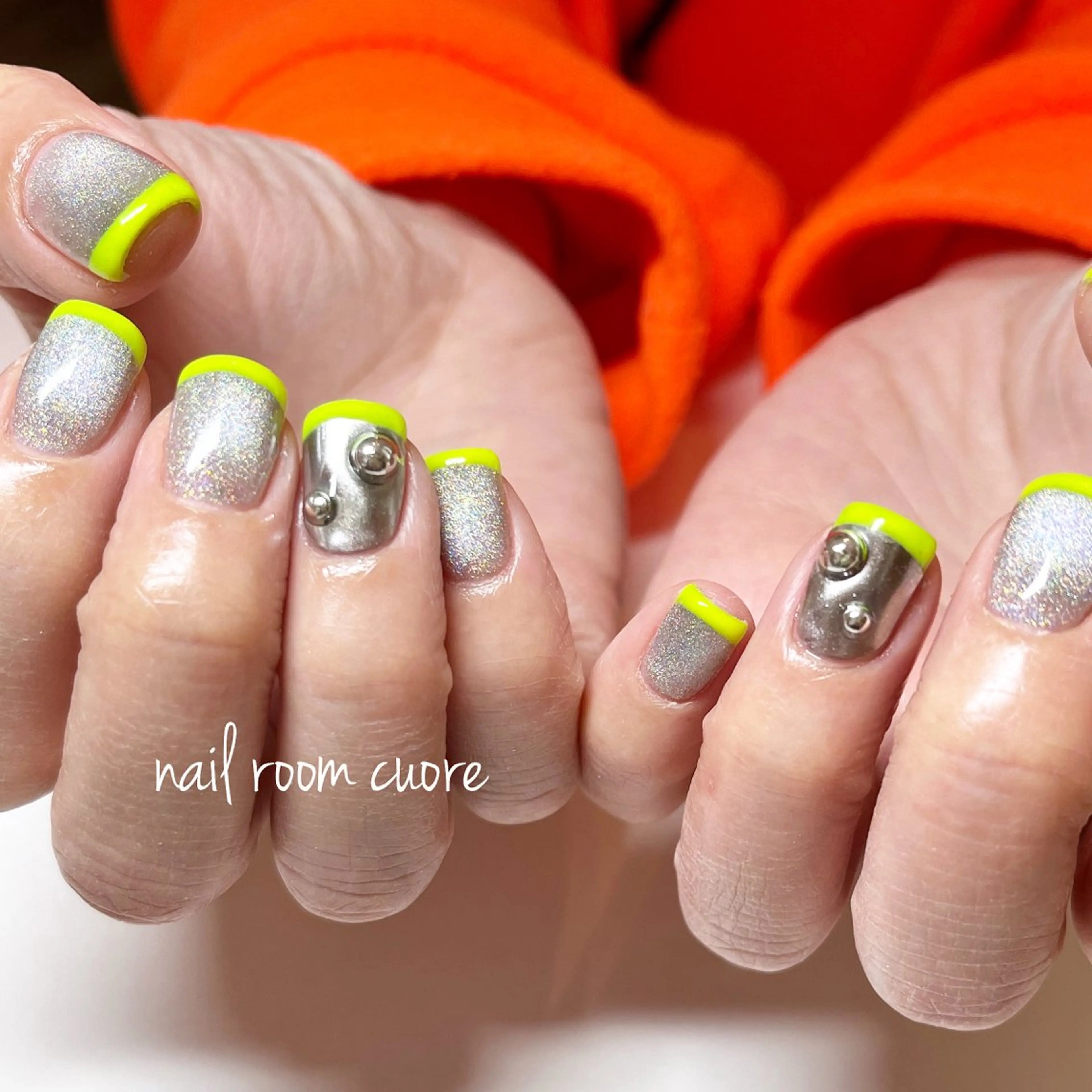 ネイル フレンチネイル ハンドネイル nail room  cuore所属・松尾 典子のネイルデザイン