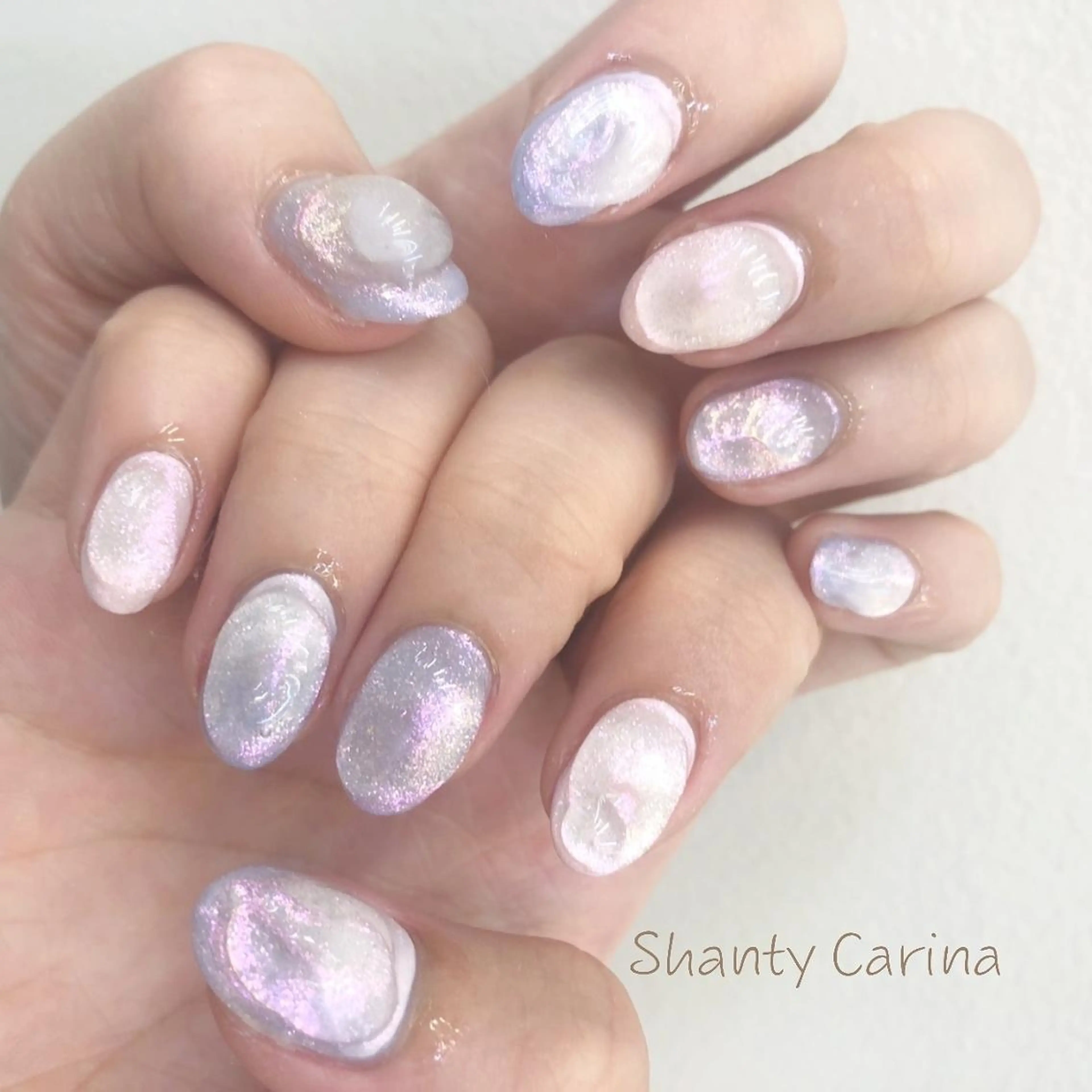 ネイル ジェルネイル ニュアンスネイル パラジェル ショートネイル Cariina ☺のネイルデザイン
