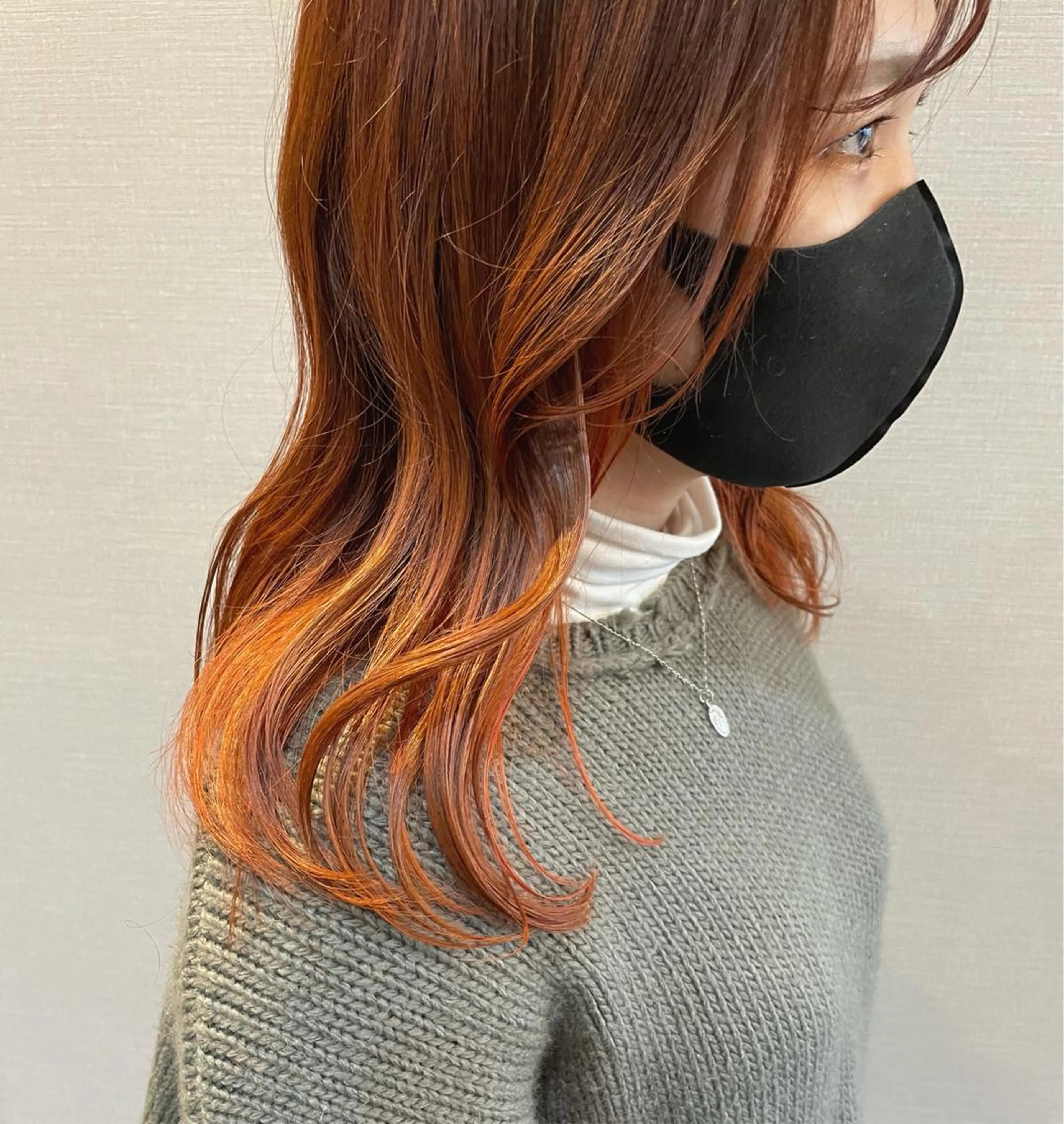 セミロング カラー 𝒌𝒚𝒐𝒌𝒂 🍀のヘアスタイル
