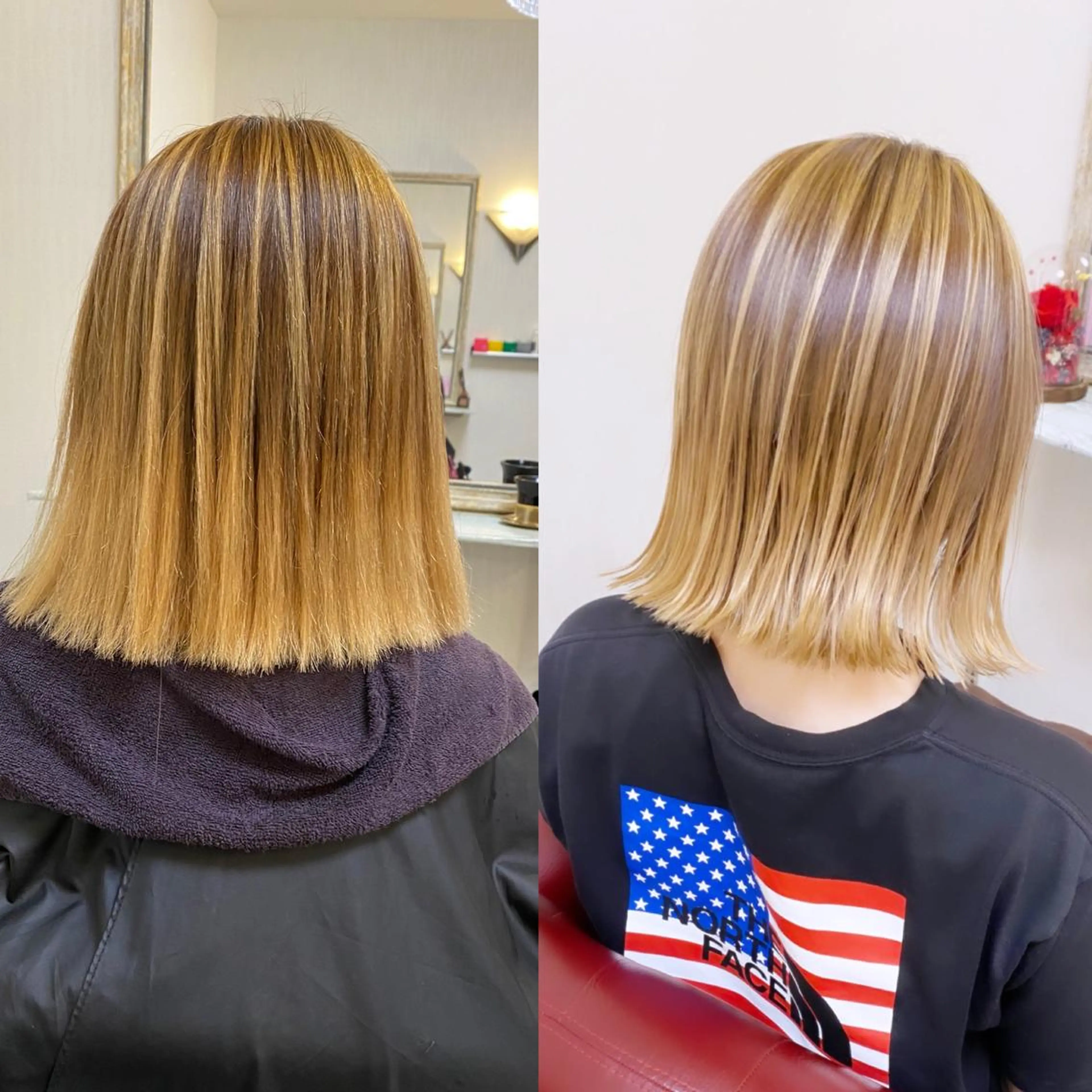 ミディアム カラー 縮毛矯正 カット 縮毛矯正 トリートメント YURI ✨のヘアスタイル