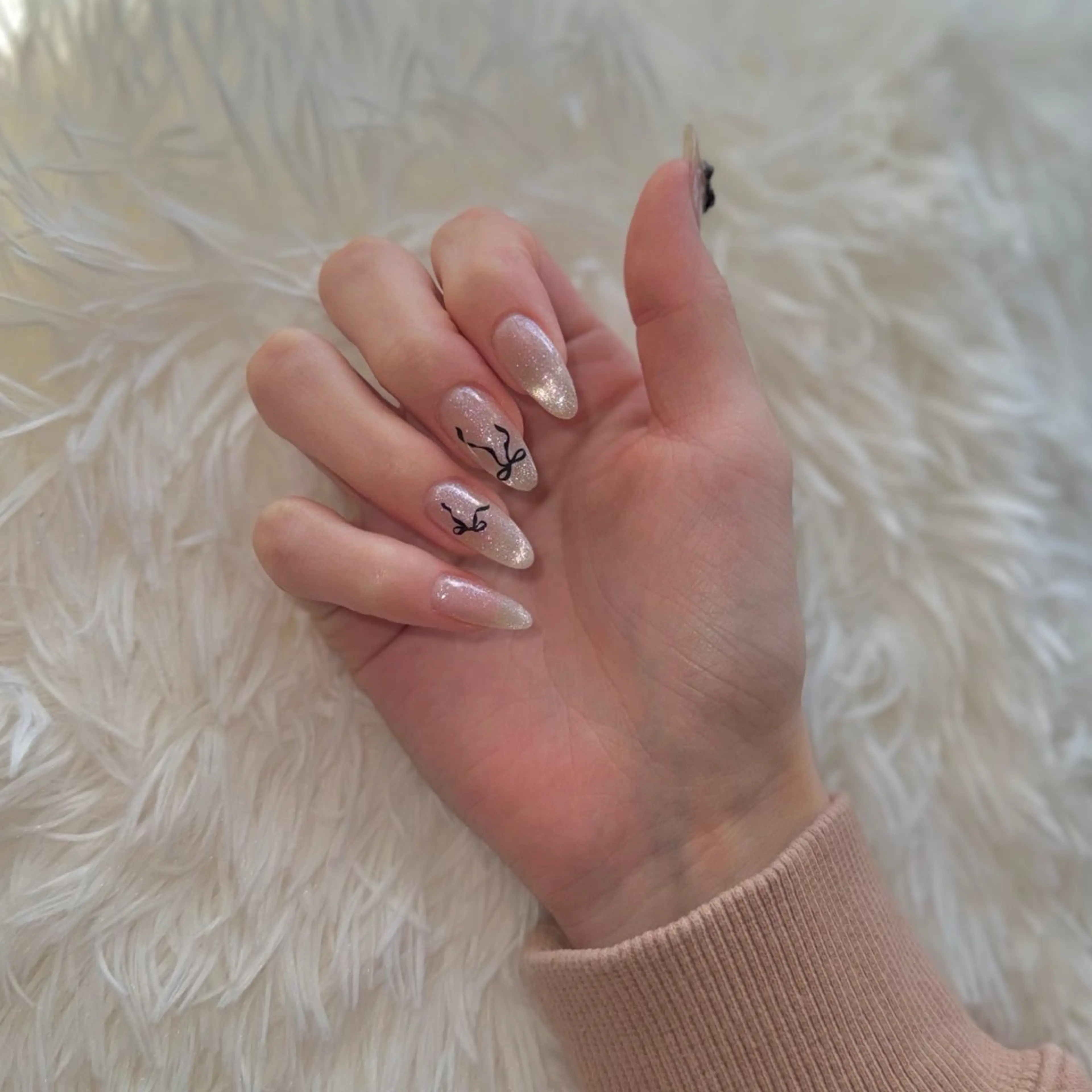 ネイル フレンチネイル マグネットネイル マグネットフレンチ ハンドネイル RII nailのネイルデザイン