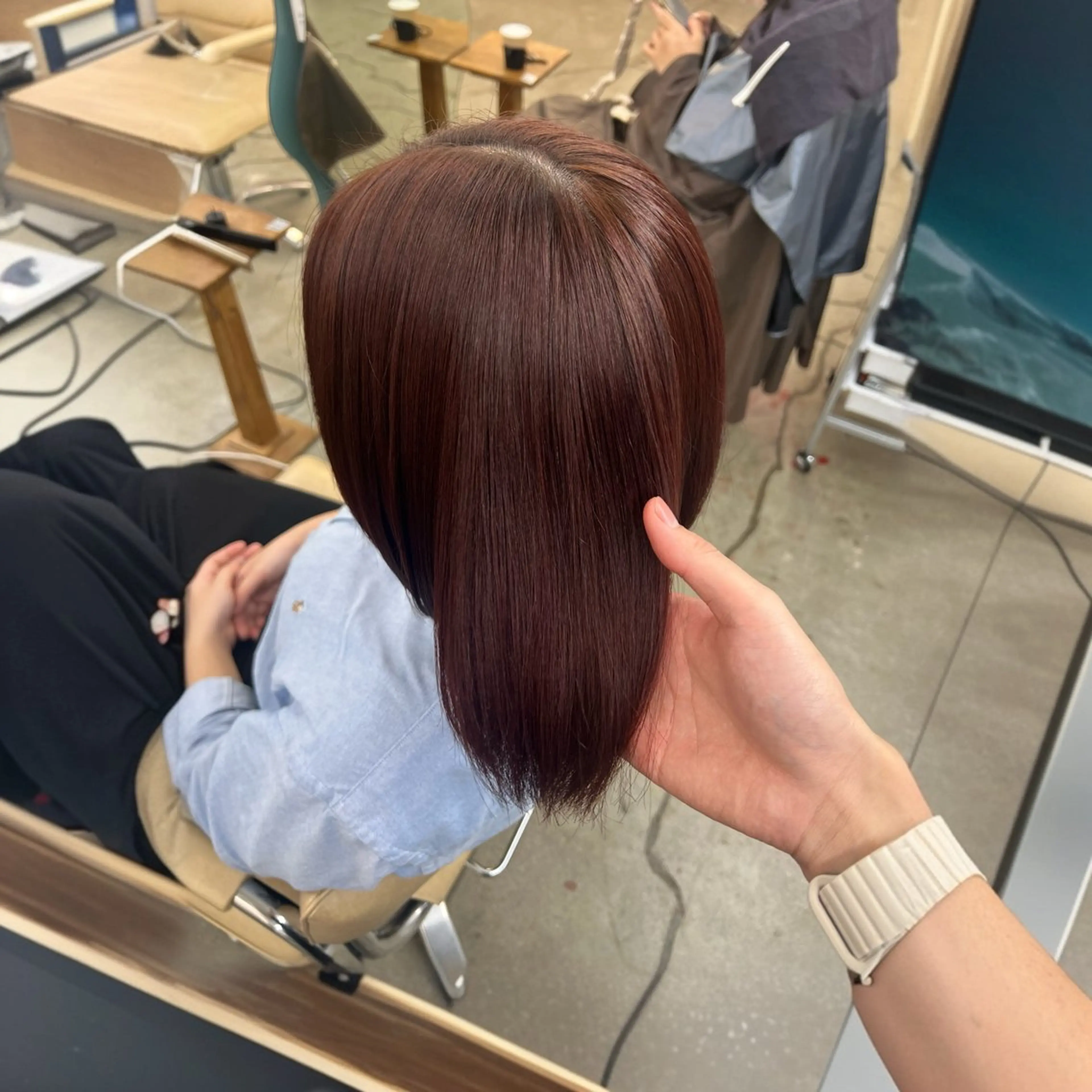 ミディアム ヘアカラー トリートメント 艶ハイトーン/ 颯一朗のヘアスタイル
