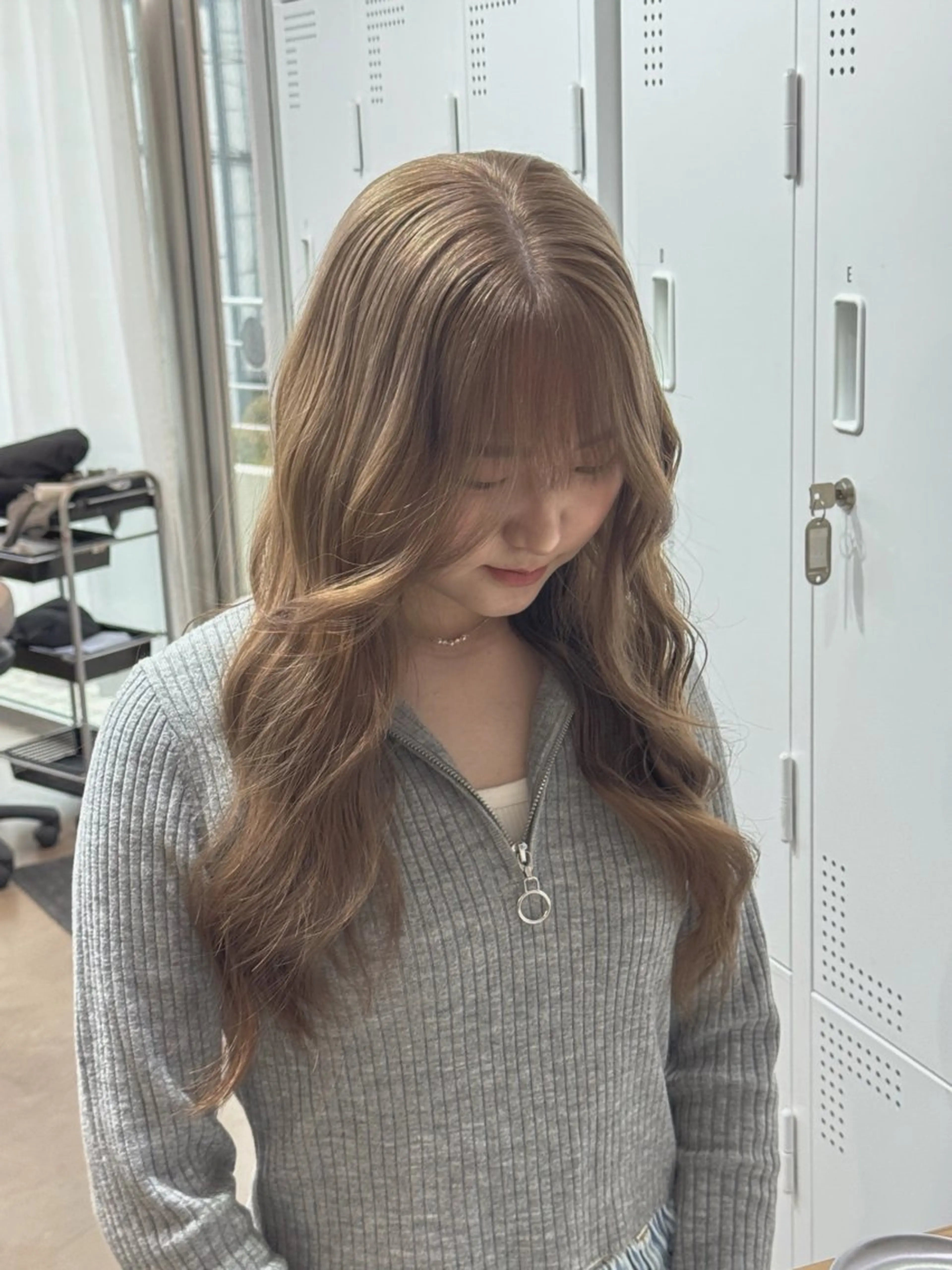 ロング 川元 春奈のヘアスタイル