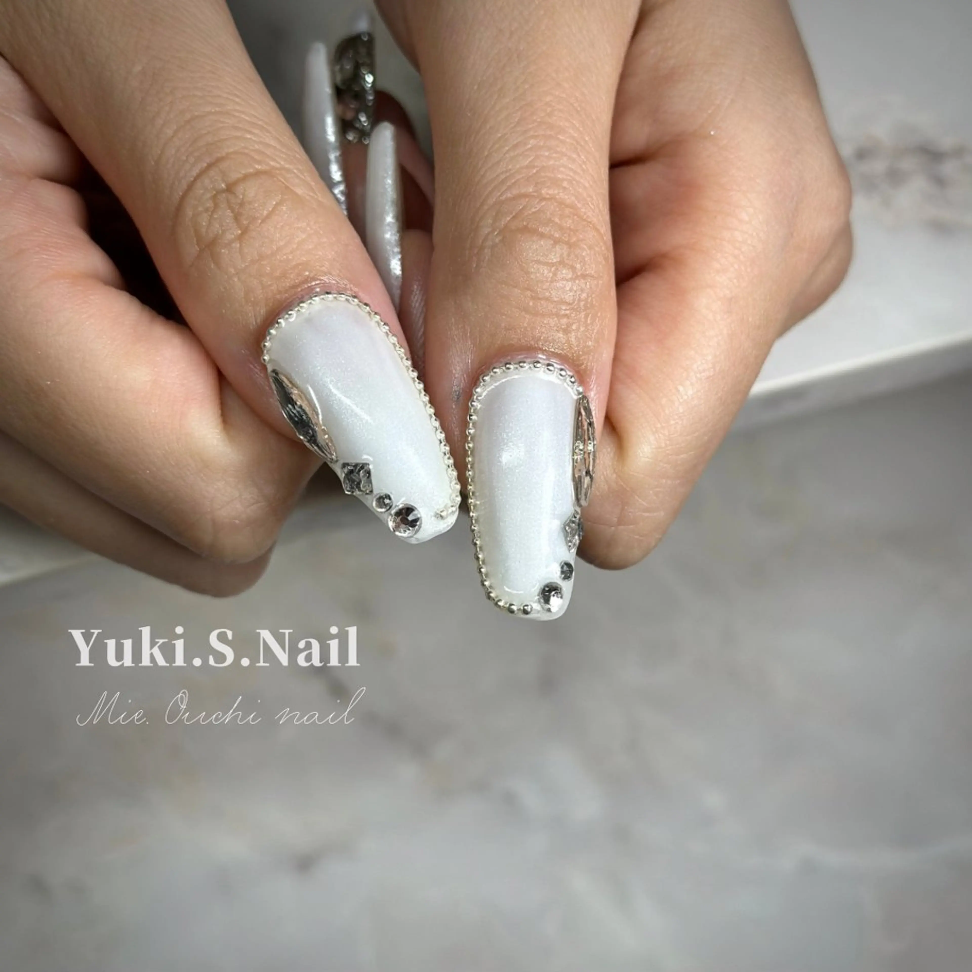 ロング 韓国風ヘア ロング Yuki S.Nailのネイルデザイン
