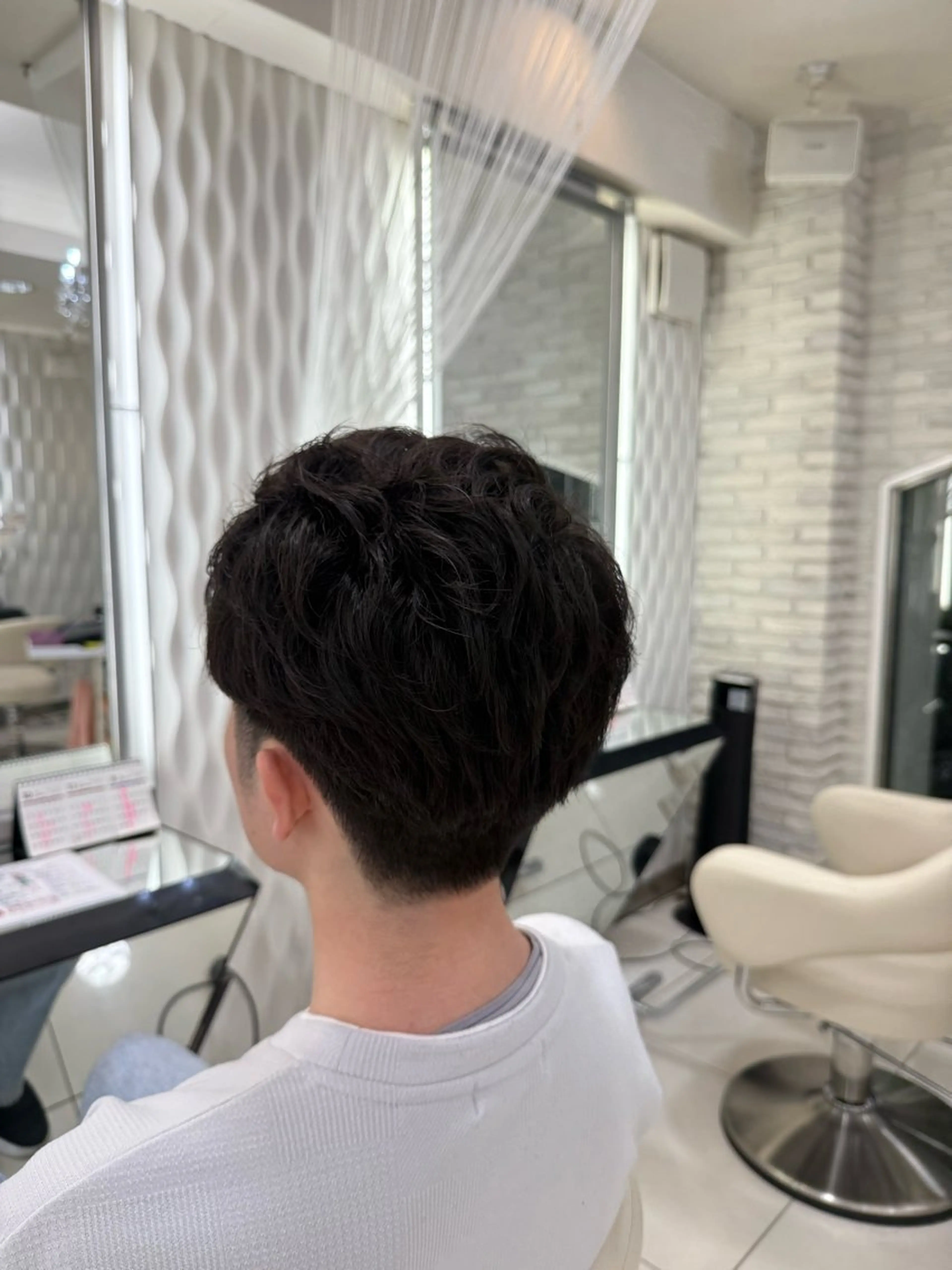 ショート パーマ メンズ 🔥men's🔥 三上 拓真のヘアスタイル