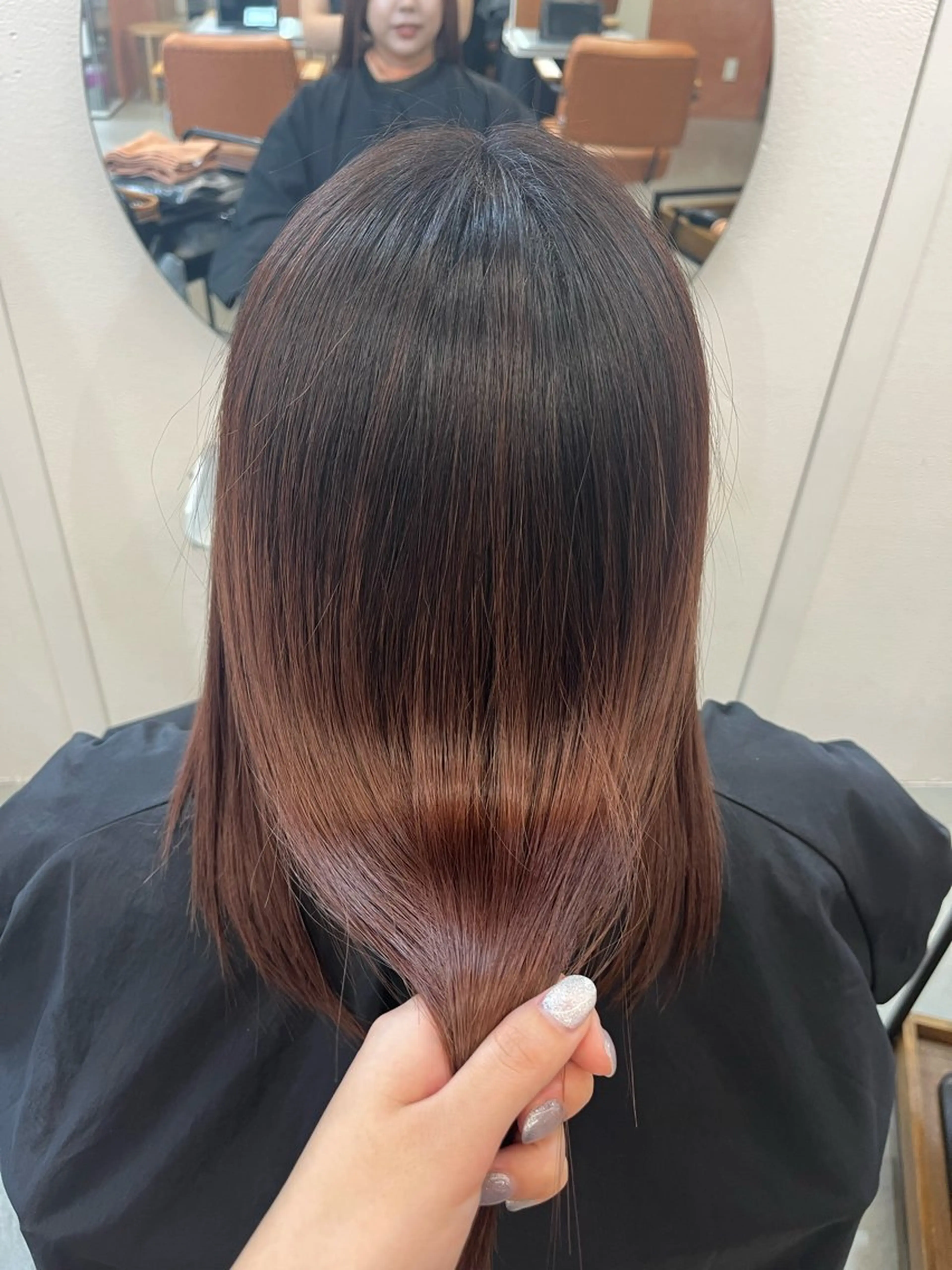 セミロング 髪質改善 ヘアカラー トリートメント sem所属・韓国風🚪似合わせ/ 髪質改善🤍ariのヘアスタイル