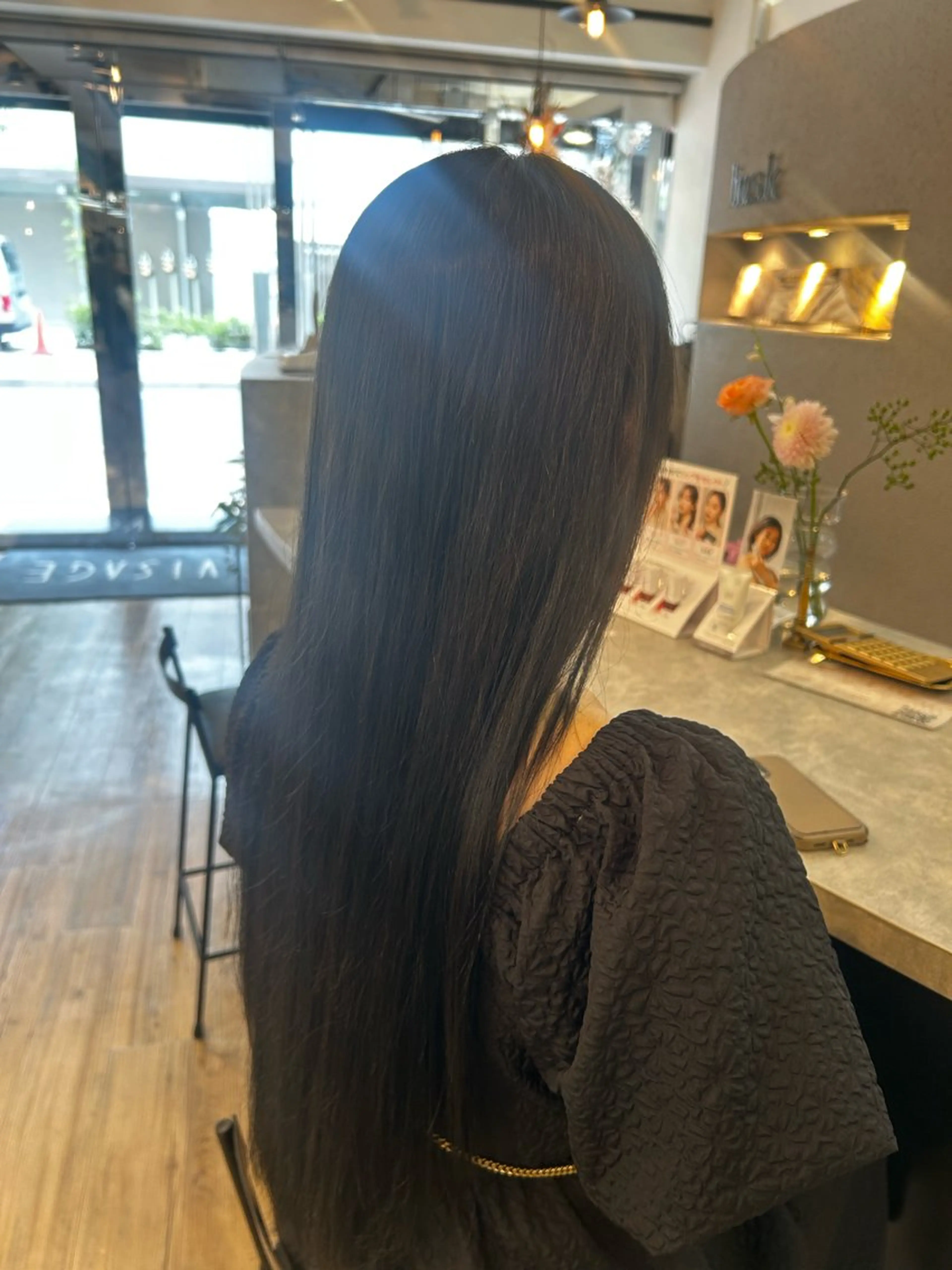 ロング カラー ミナミ🩰デサインカ ラー♡ヘアセットのヘアスタイル