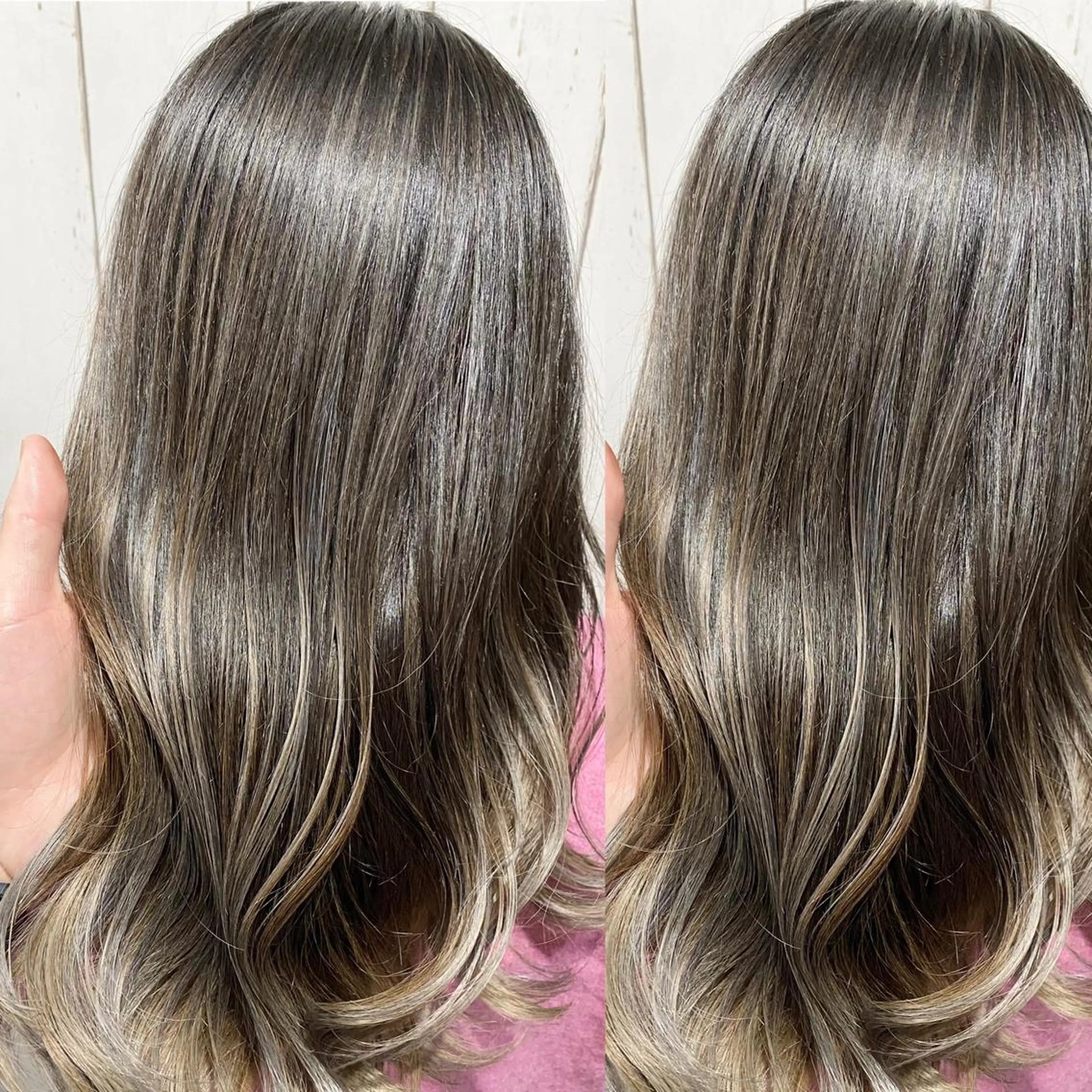 ロング カラー パーマ ヘアアレンジ アッシュ バレイヤージュ ベージュカラー ブリーチ 透明感カラー ヘアカラー トリートメント RecheRche【池袋】所属・👑指名率No.1 👑坂口飛翔のヘアスタイル
