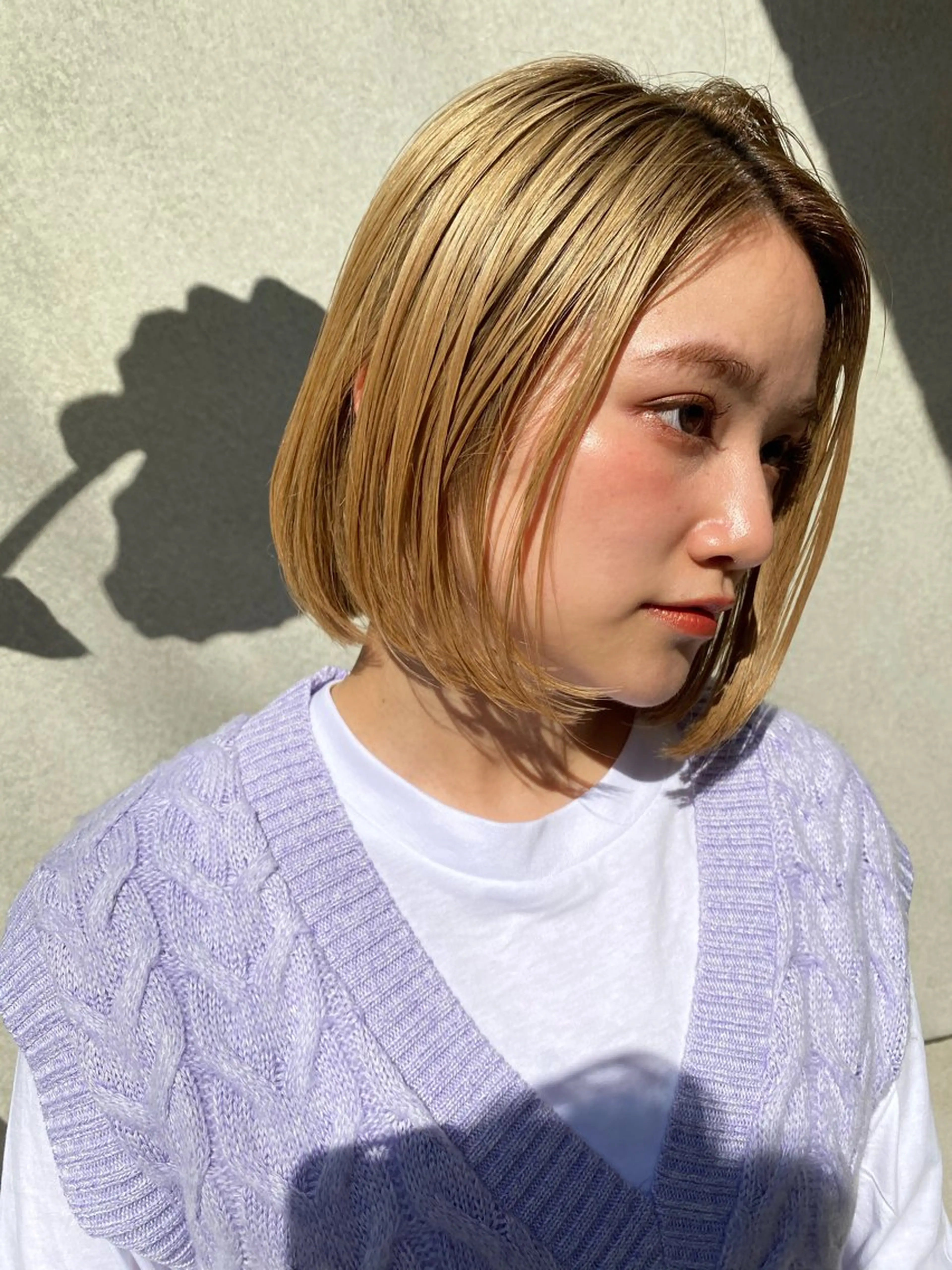 ミディアム カット ヘアカラー トリートメント VLOW nex the salon所属・韓国風/髪質改善/ ナガヤアキラのヘアスタイル