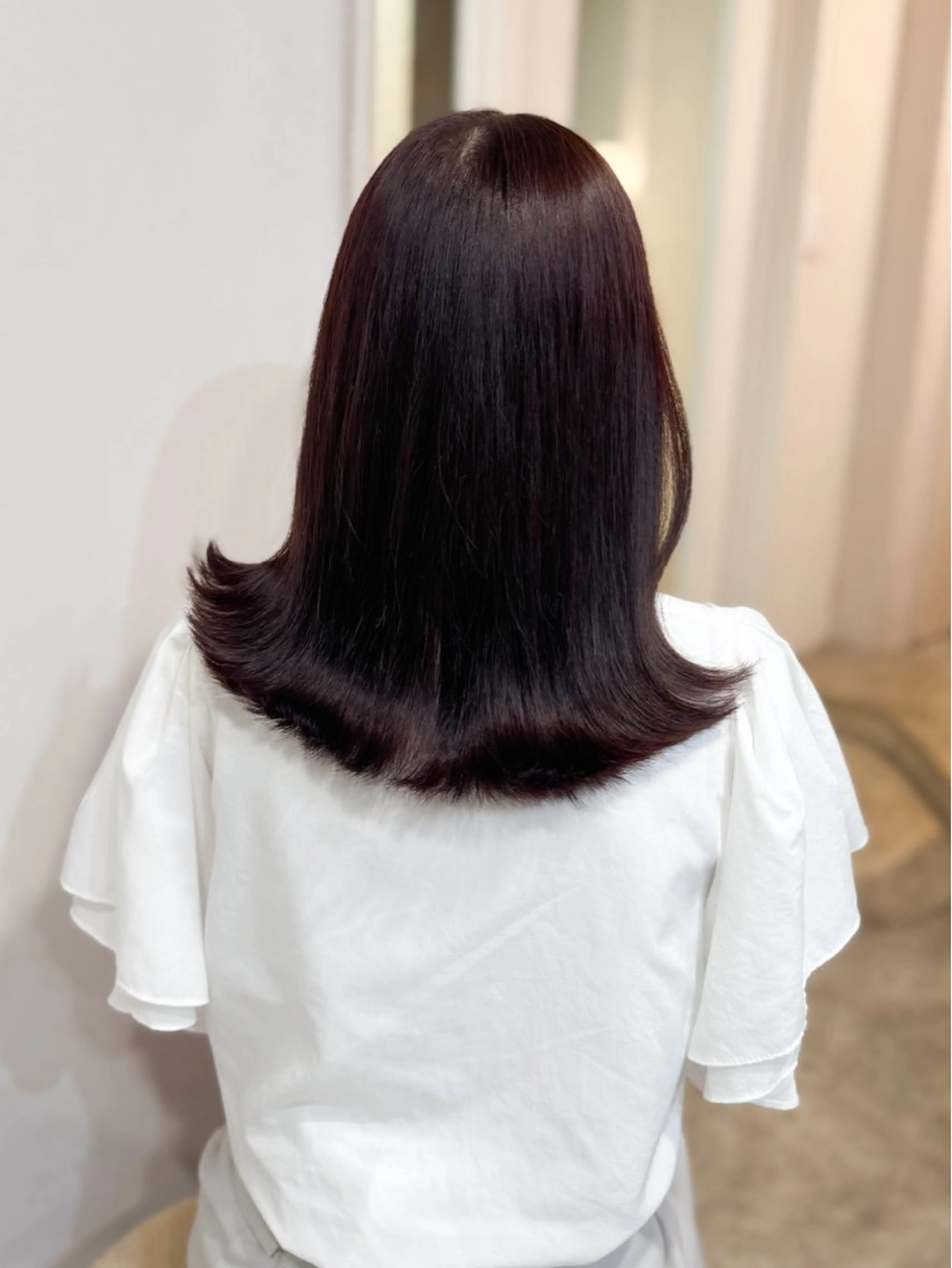 ミディアム 韓国アイドルヘア🤍 nanako🦋のヘアスタイル