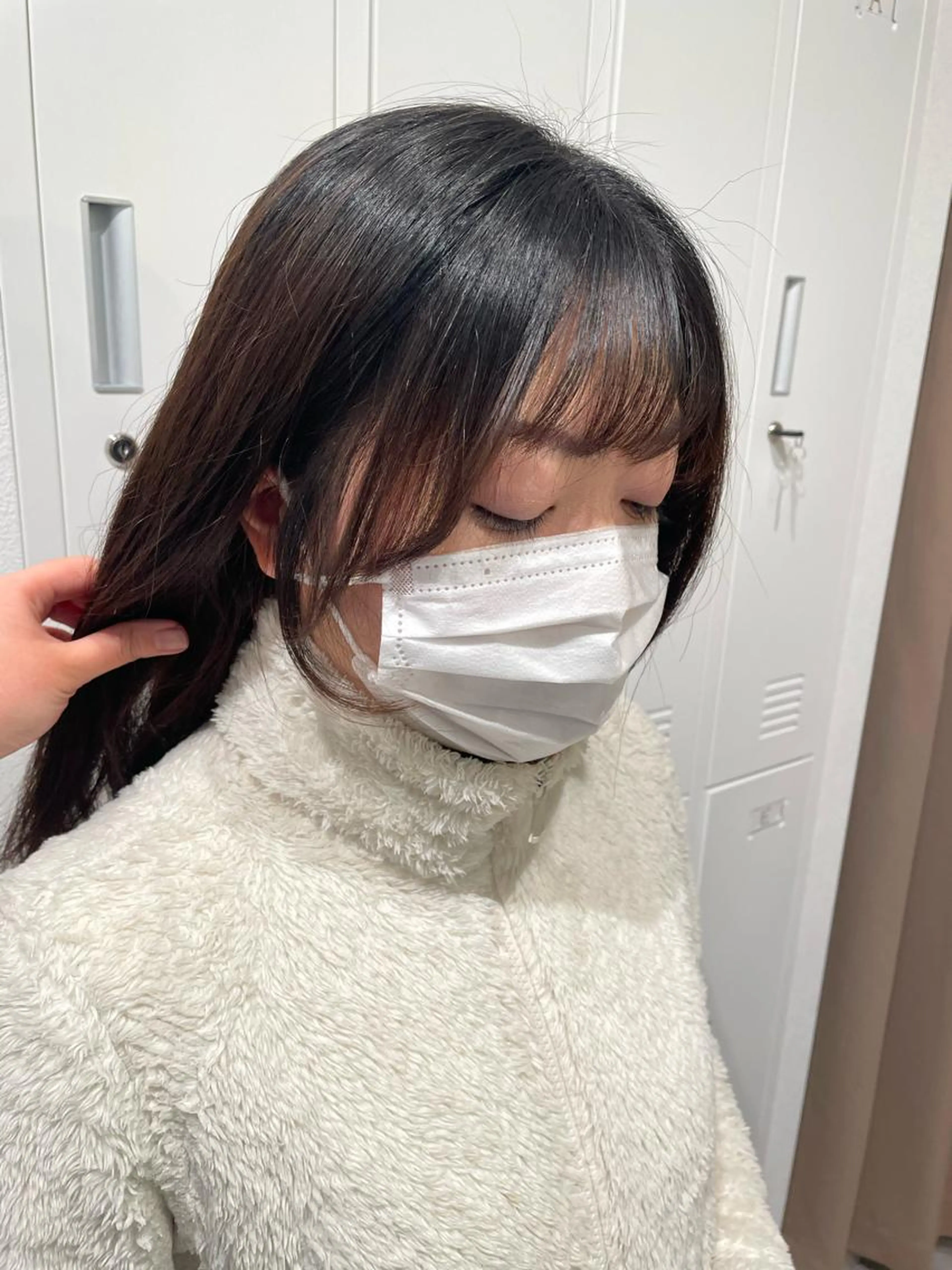 ✂︎‬顔周りカット+ワンカラー(シャンプーブロー込) 【10:00~18:00限定】の写真