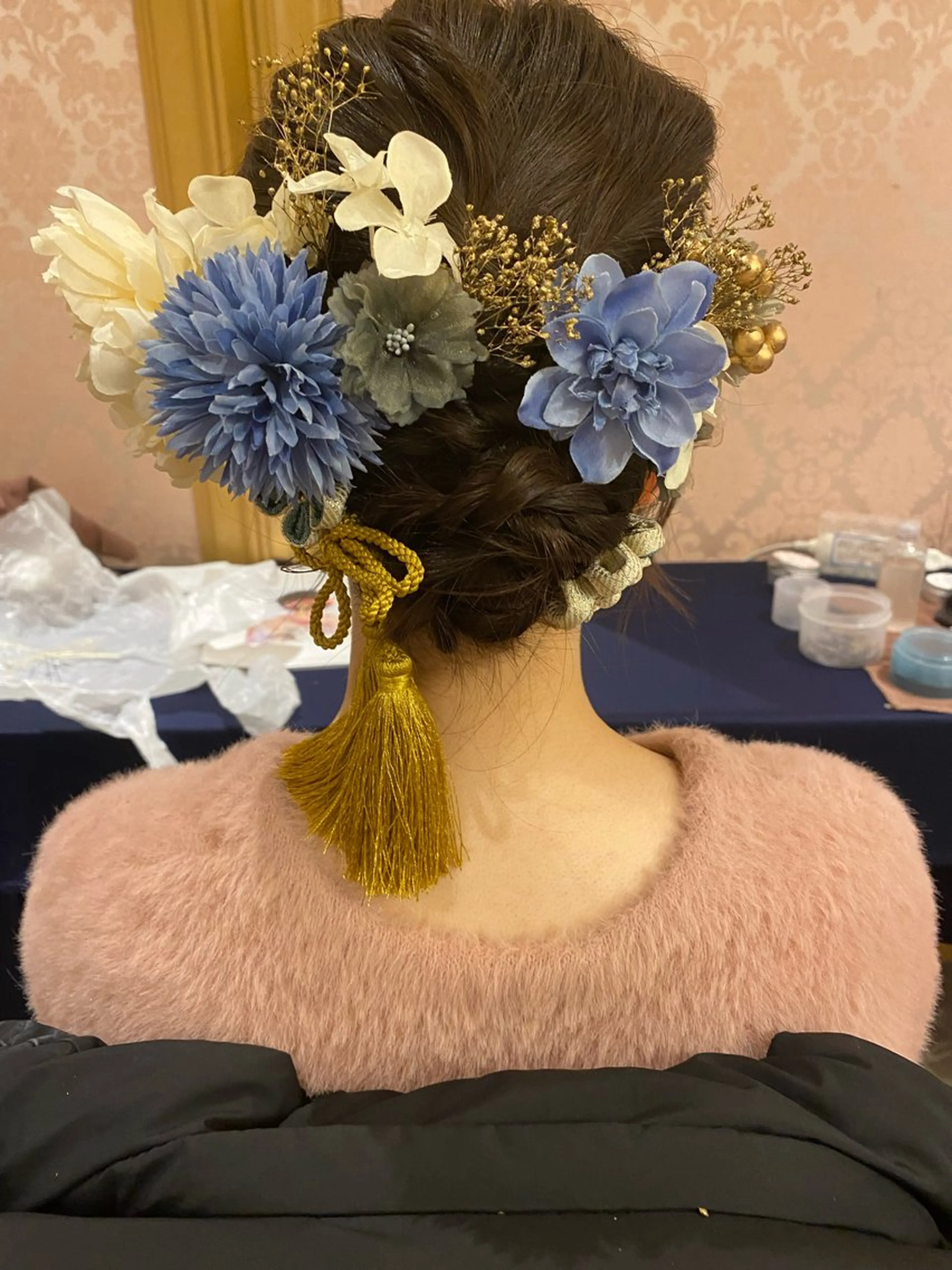 ロング ヘアアレンジ 成人式 ヘアセット Avalon所属・Hiroshi ヒロシのヘアスタイル