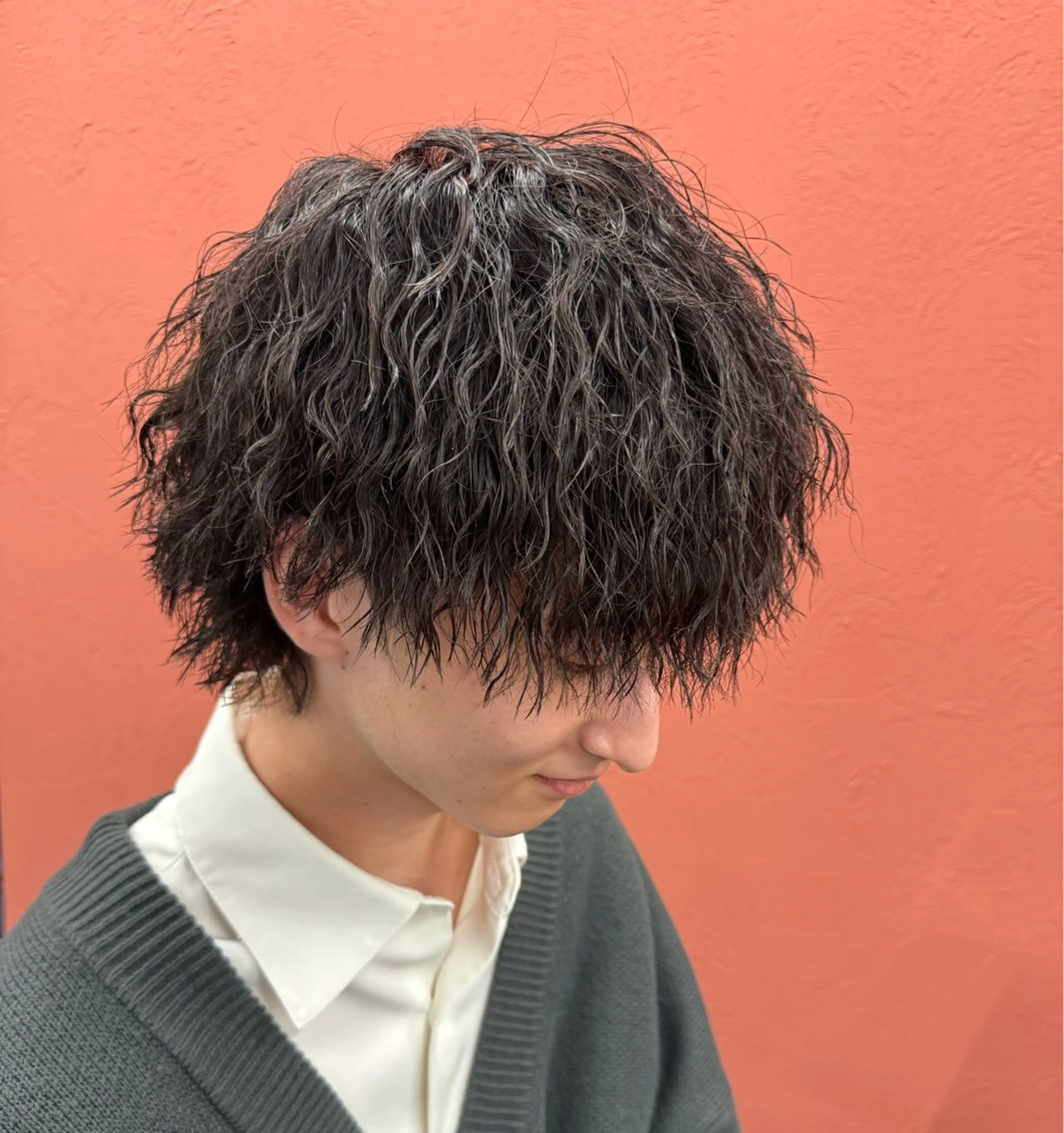 パーマ メンズ カット パーマ 金子勇希🔥パーマ 比率90%以上🔥のヘアスタイル