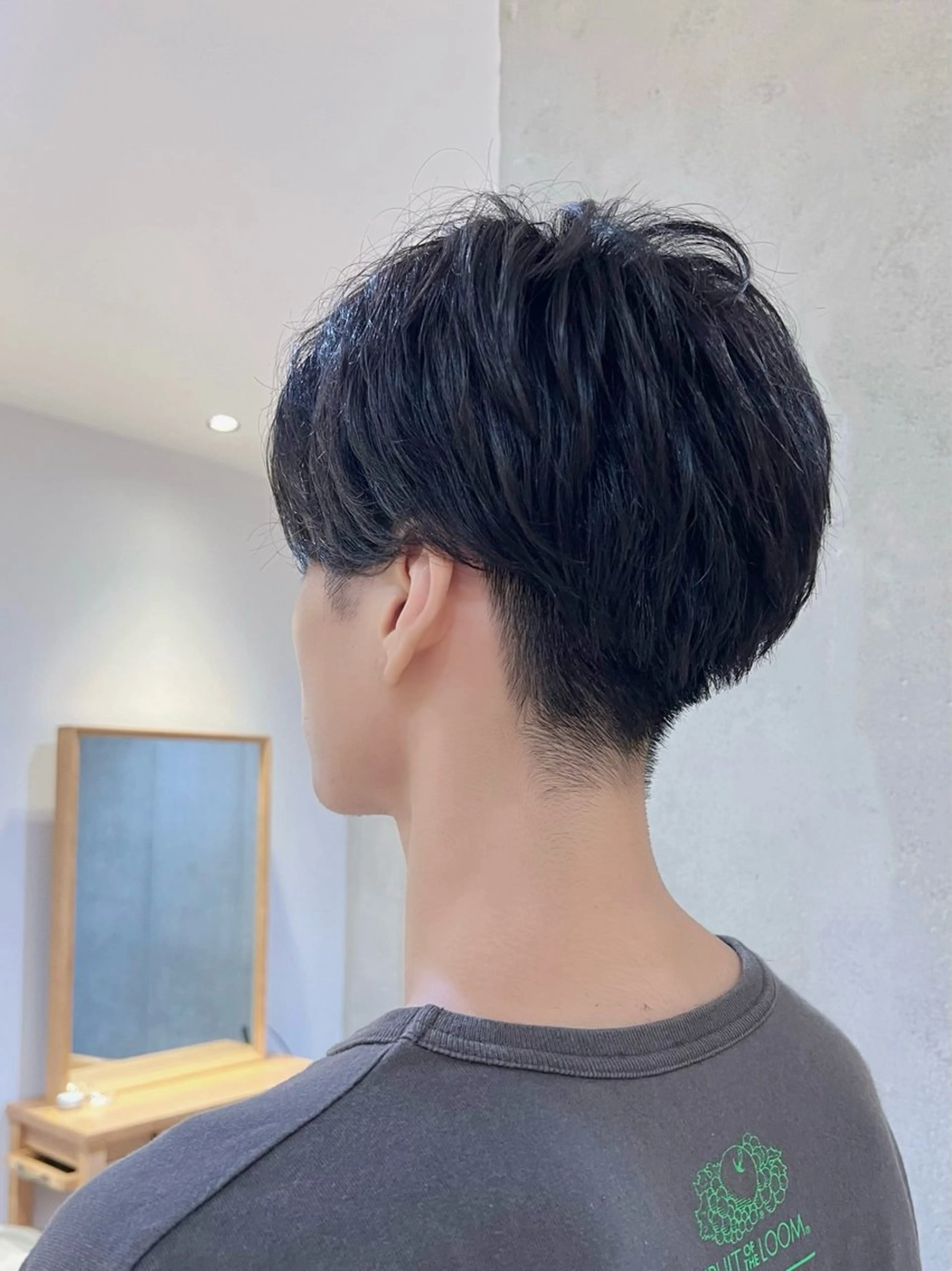 メンズ Say.石川葵 ショートボブ前髪のヘアスタイル
