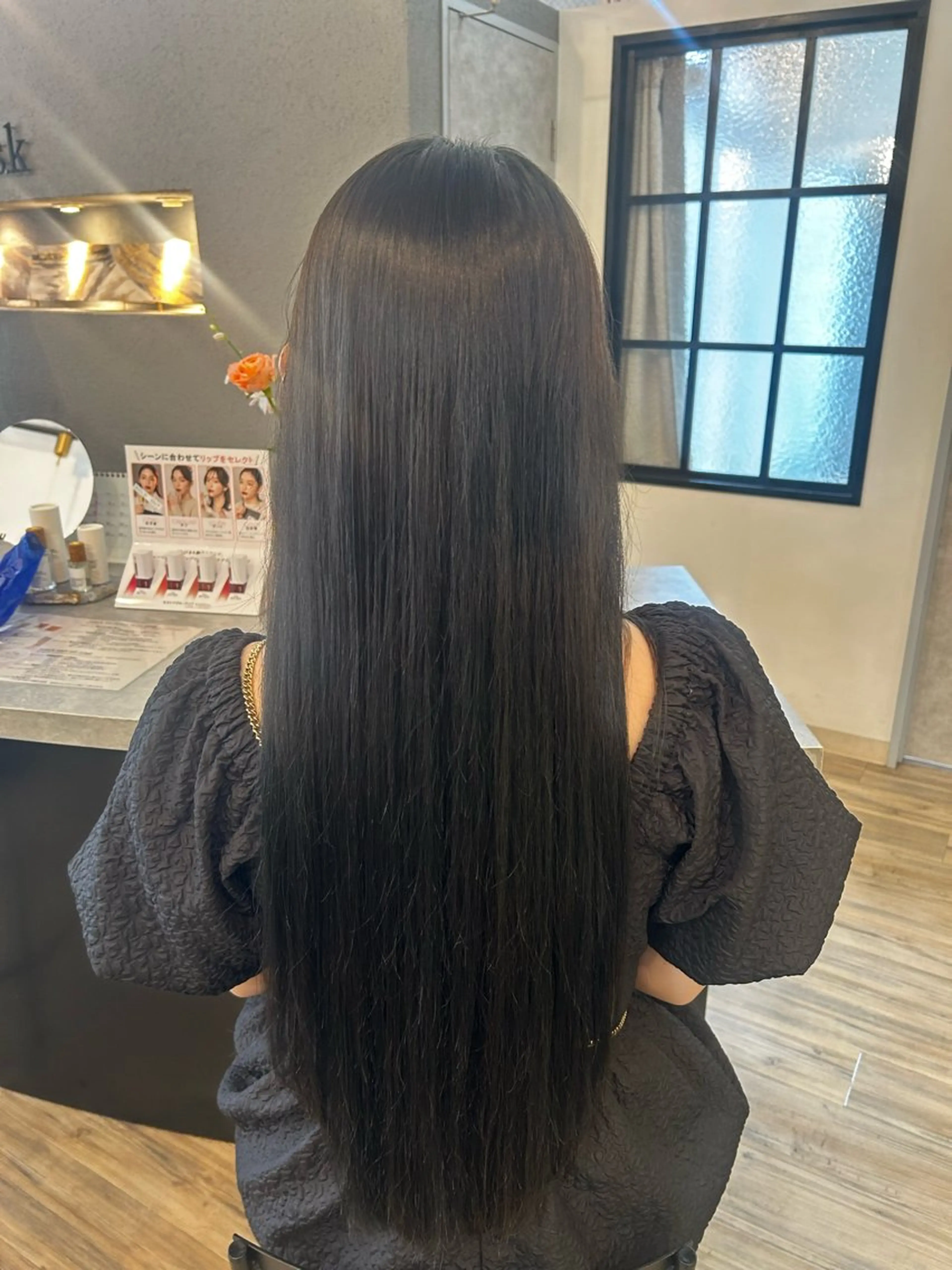 ロング カラー ミナミ🩰デサインカ ラー♡ヘアセットのヘアスタイル