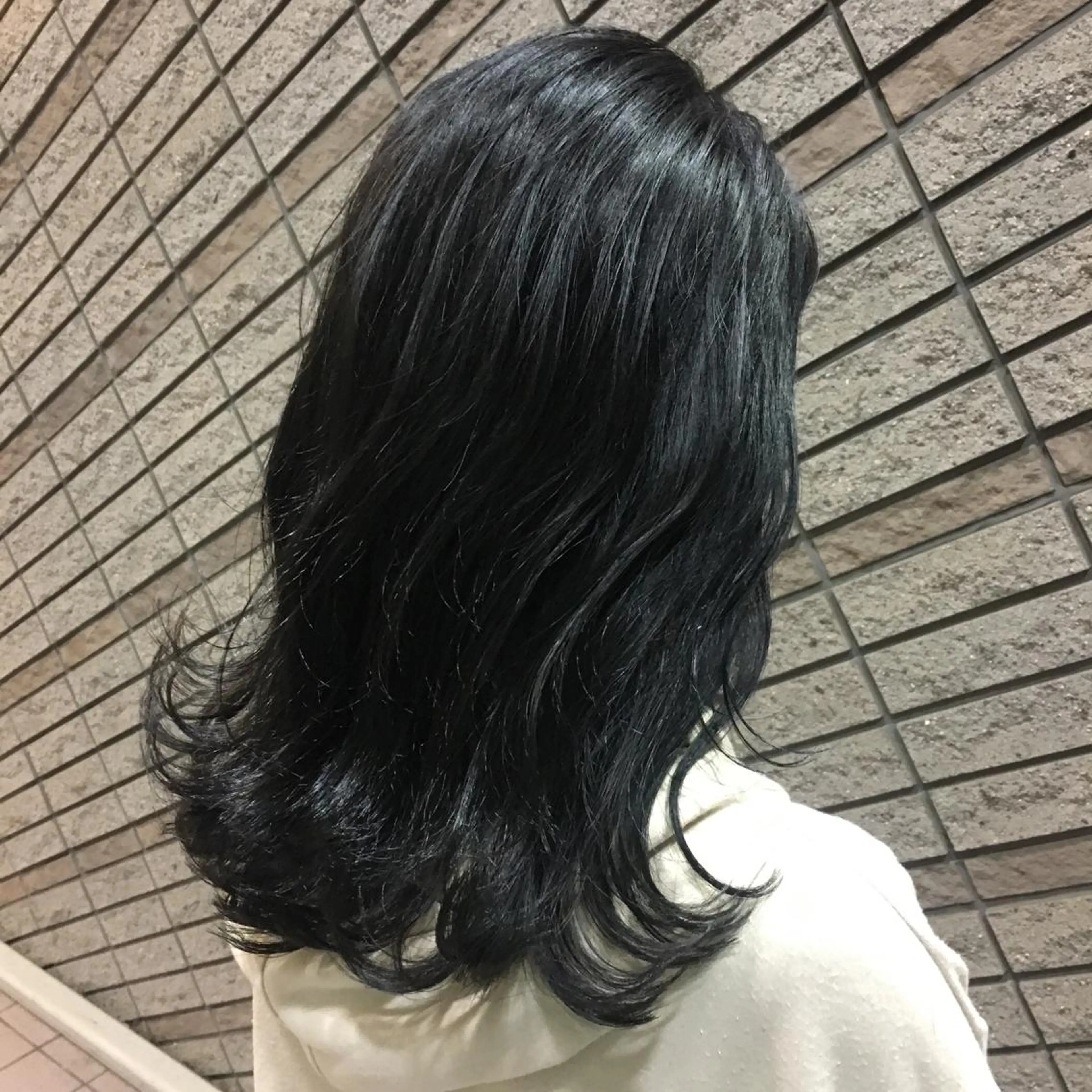 ミディアム カラー ミディアムパーマ アッシュ ブルーカラー ブルーアッシュ イルミナカラー カット ヘアカラー トリートメント N° jillva ♦️川端裕司♦️のヘアスタイル