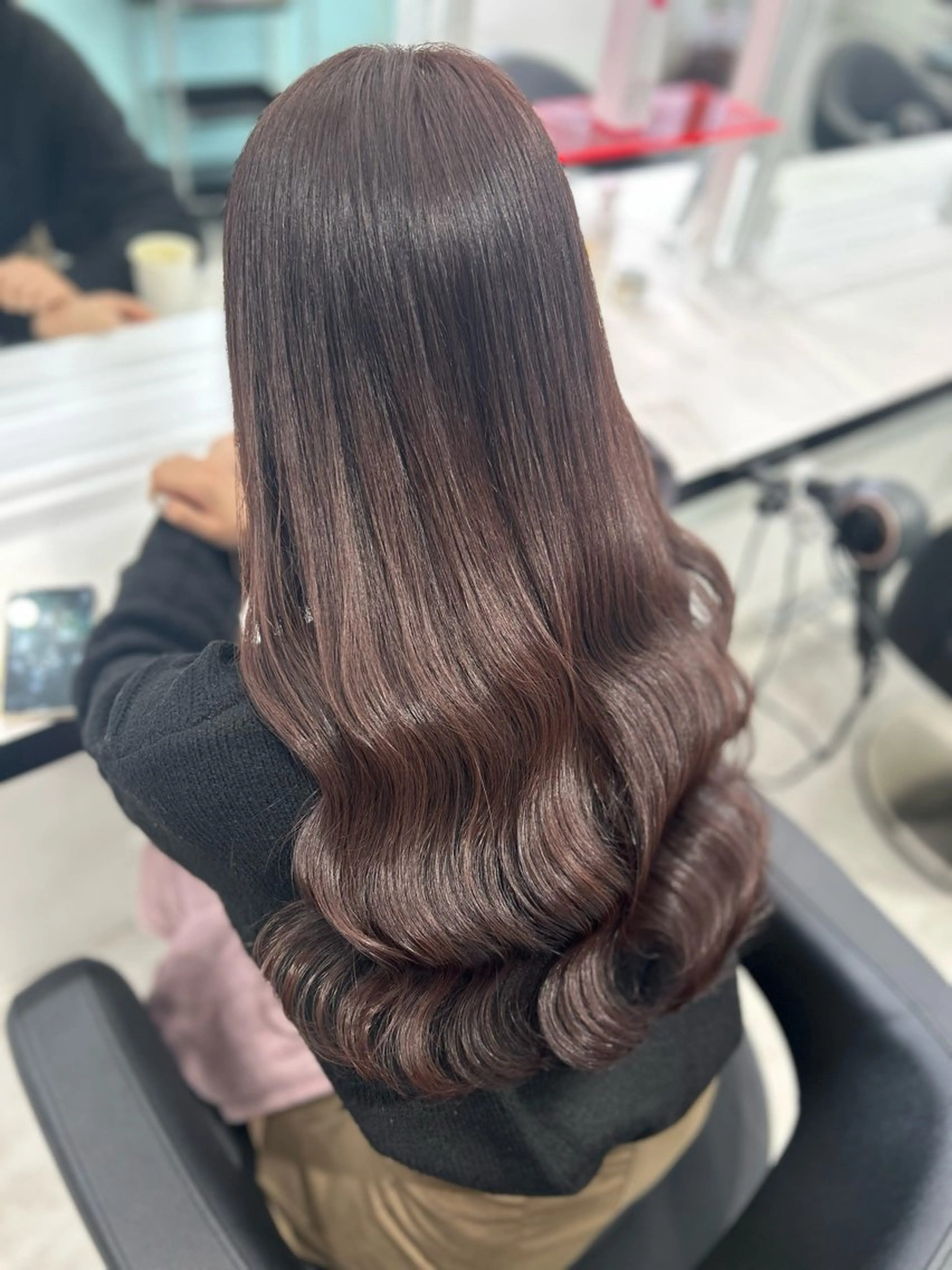 ロング 韓国レディヘア🤍 暗髪🤍miraiのヘアスタイル