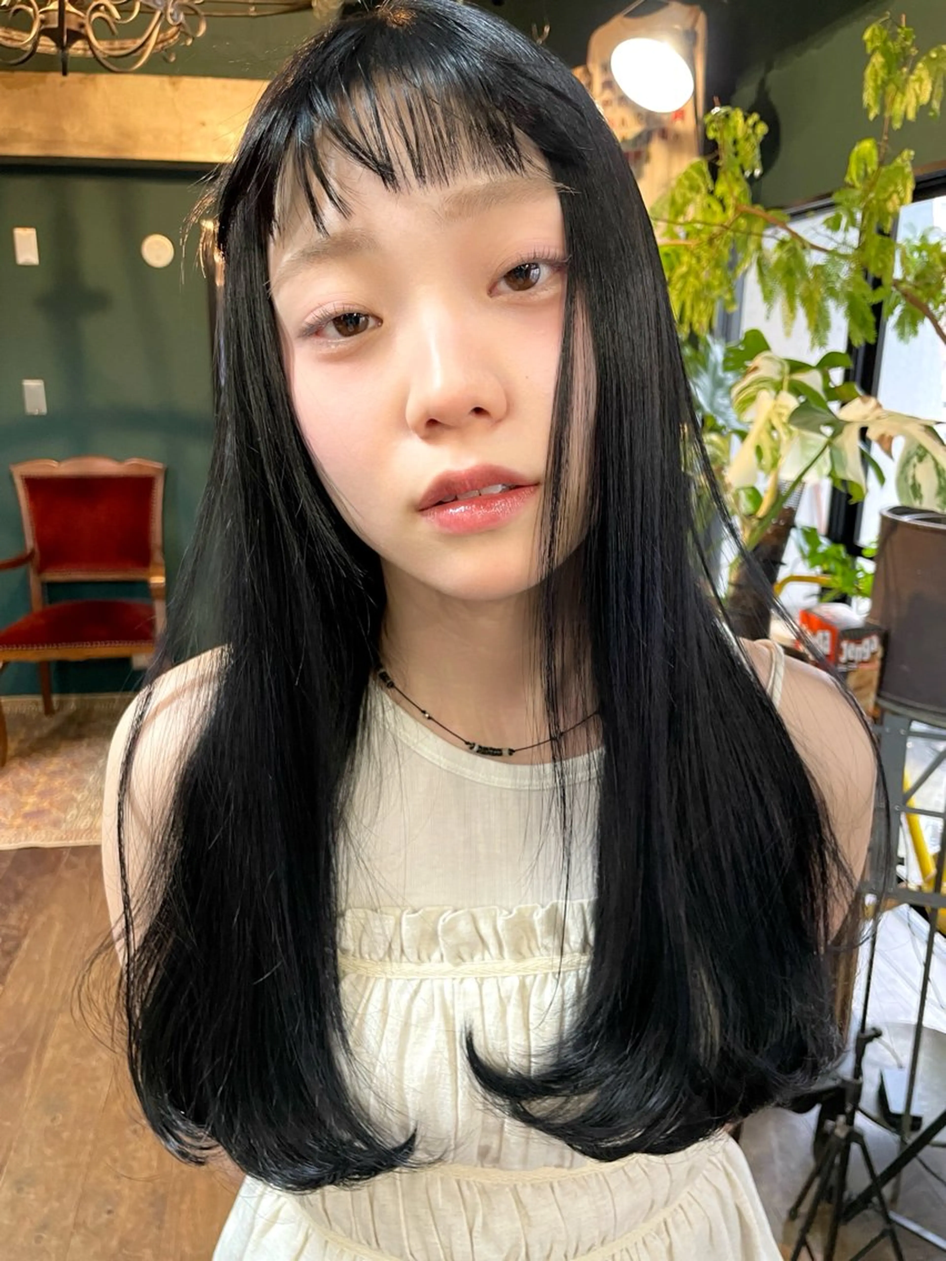 ロング ロング オン眉 カット ヘアカラー トリートメント vivre libre所属・vivre libreのヘアスタイル