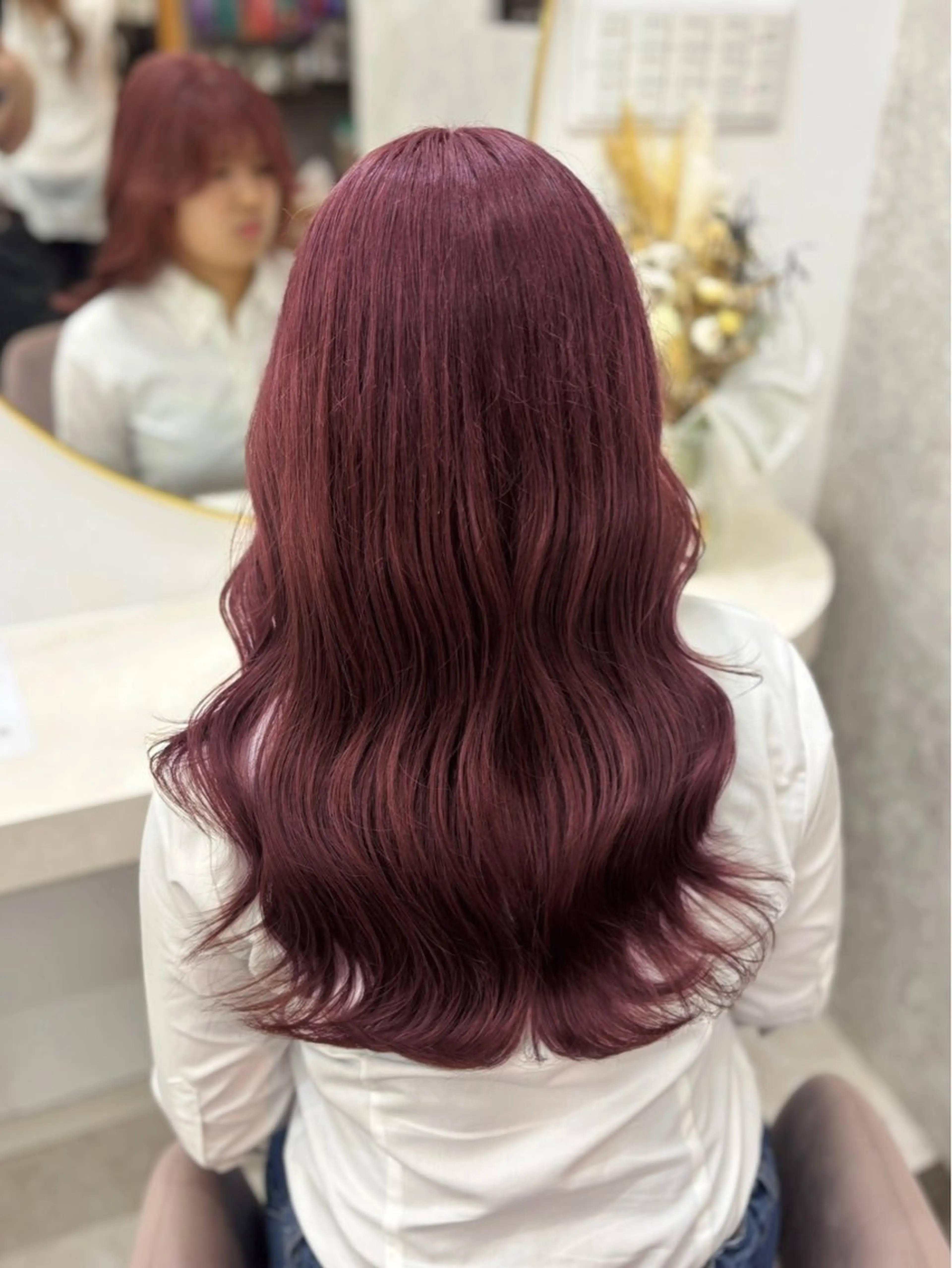 セミロング 💘Kurea💘 艶髪/韓国/暗髪のヘアスタイル