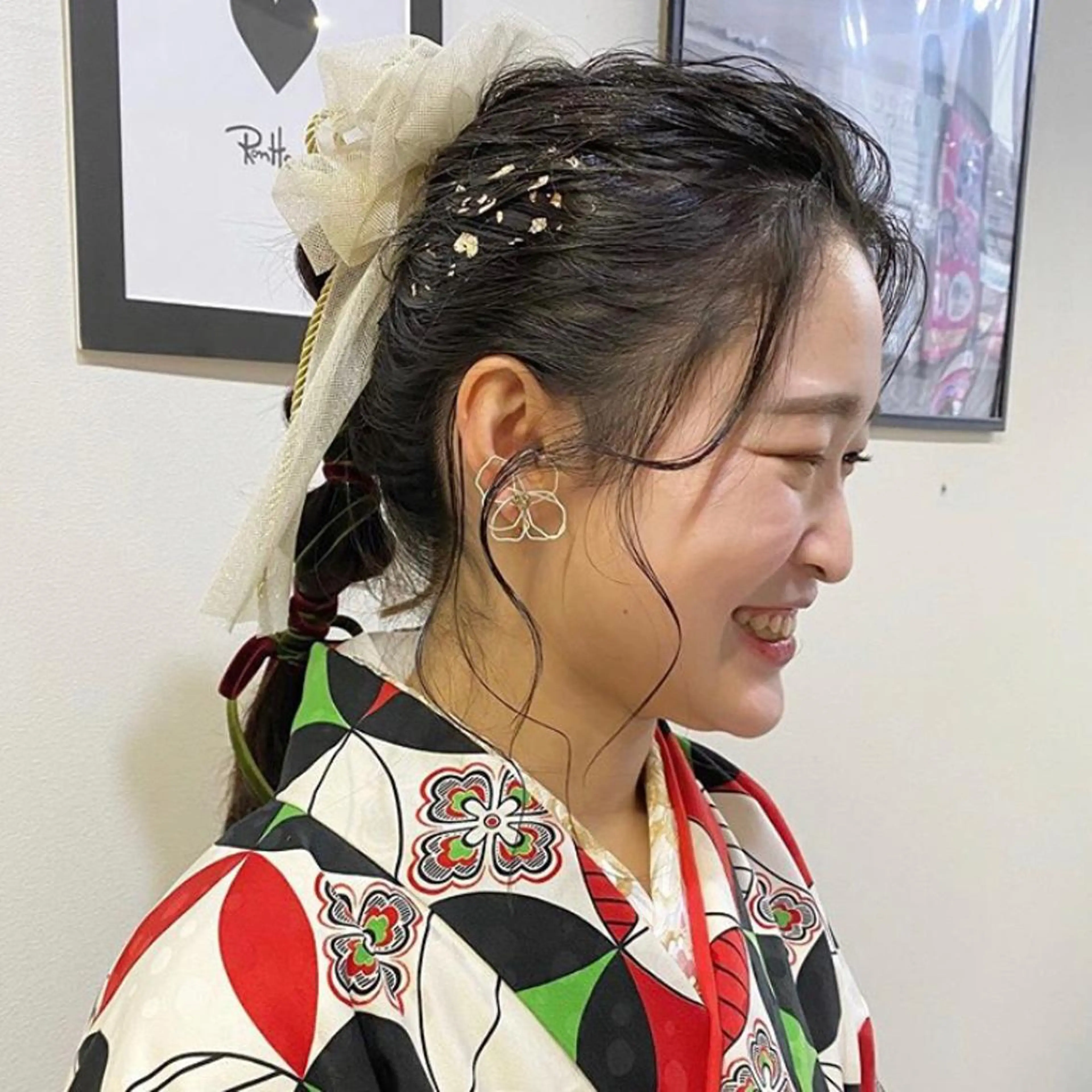ヘアアレンジ 卒業式のヘアスタイル 似合わせ提案サラ艶♡ 彩華のヘアスタイル